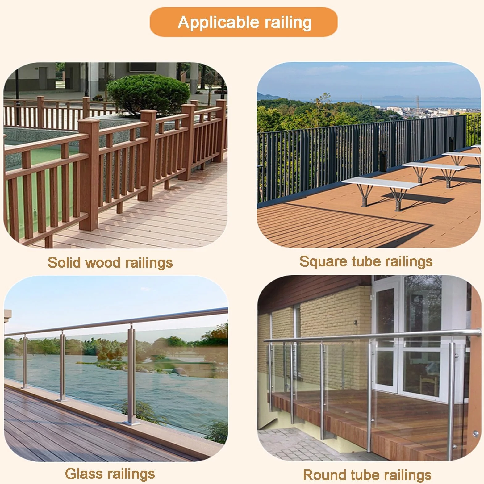 Table de Bar de Balcon pour Balustrade Pliable Résistante aux Intempéries 120x20cm