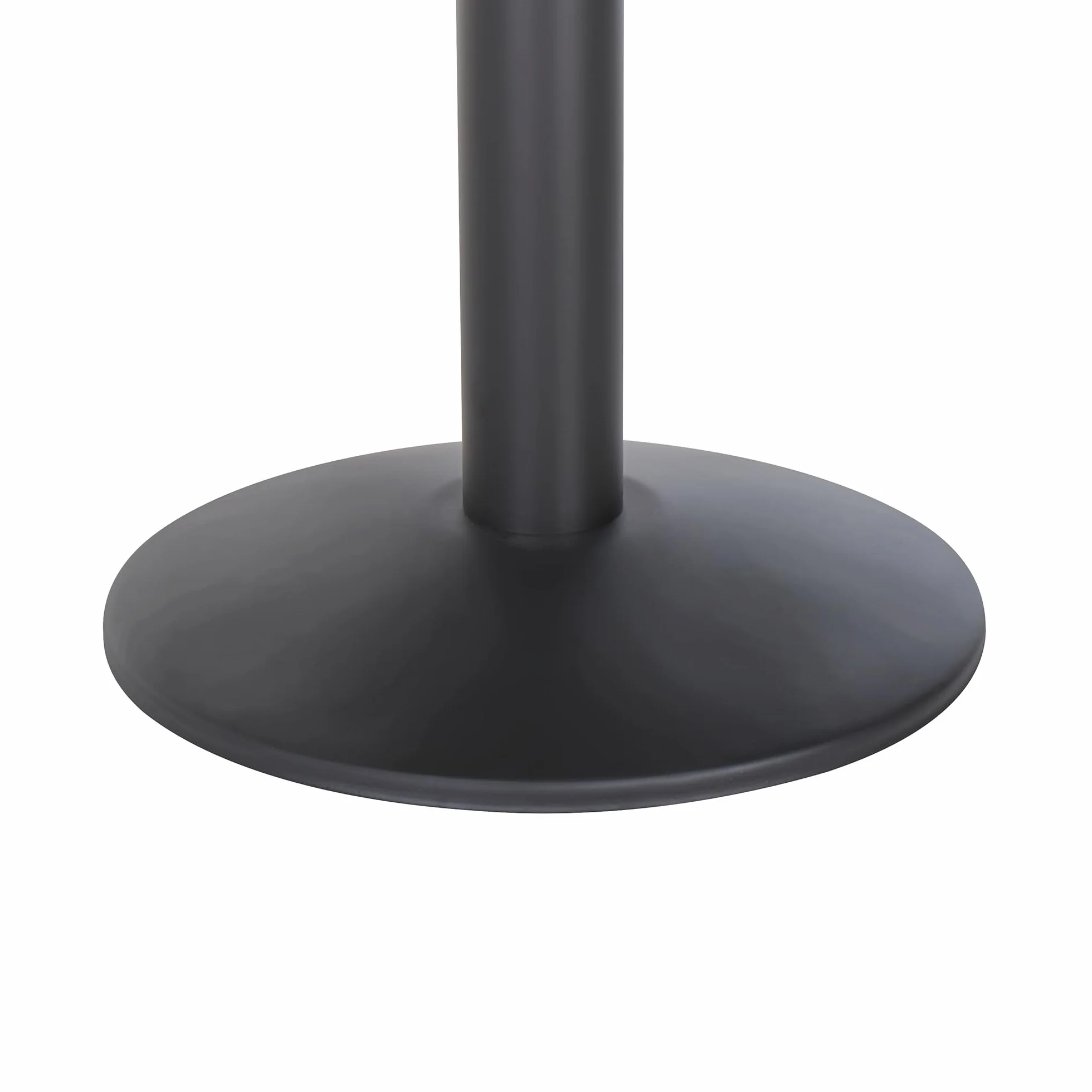 Beliani Table de Jardin Carrée Bistro 60 x 60 cm Métal Bois Synthétique Balcon Moderne