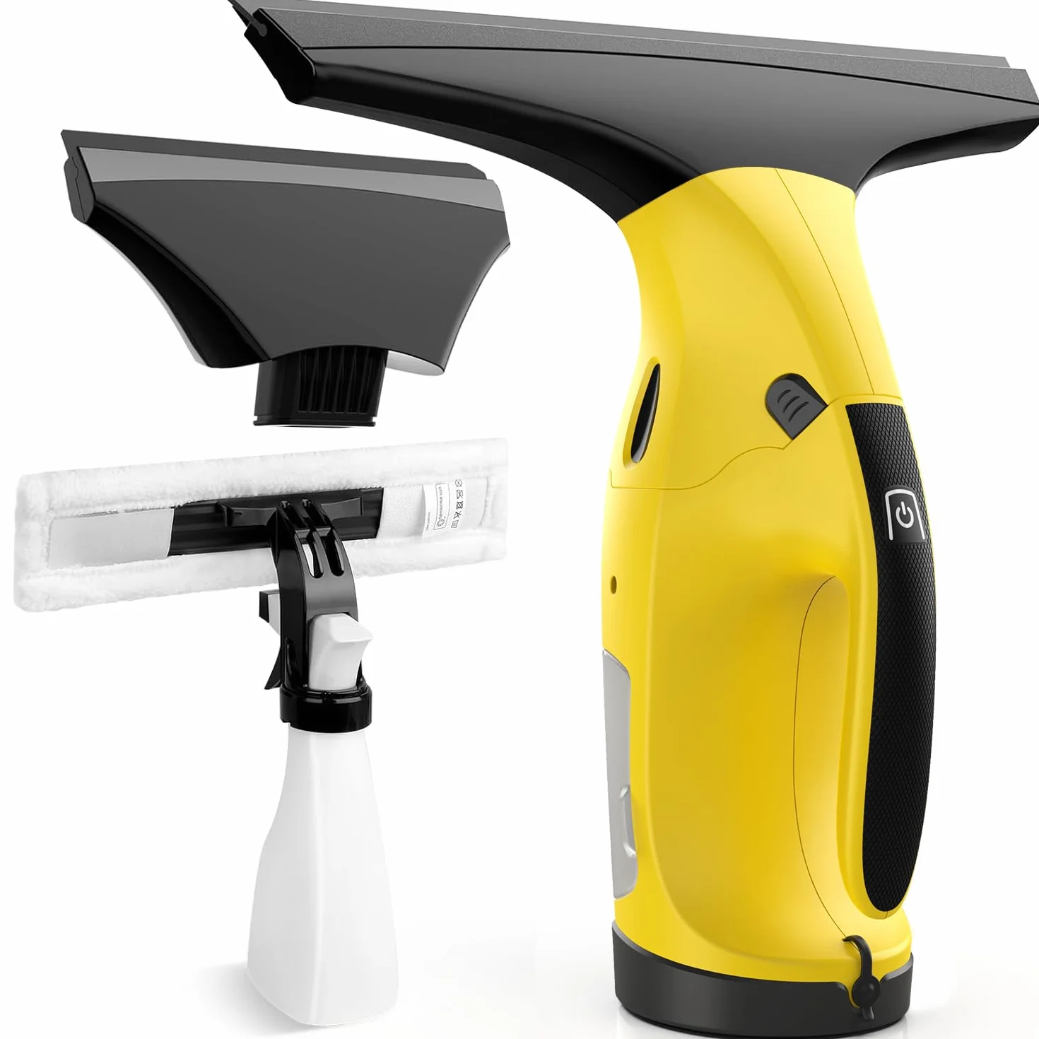 Nettoyeur de Vitres Aspirateur de fenêtre Rechargeable avec Lames de raclette de 28 cm et 17 cm, Ensemble d'aspirateur de vitres pour Nettoyer Les vitres, Les Portes de Douche, Les miroirs