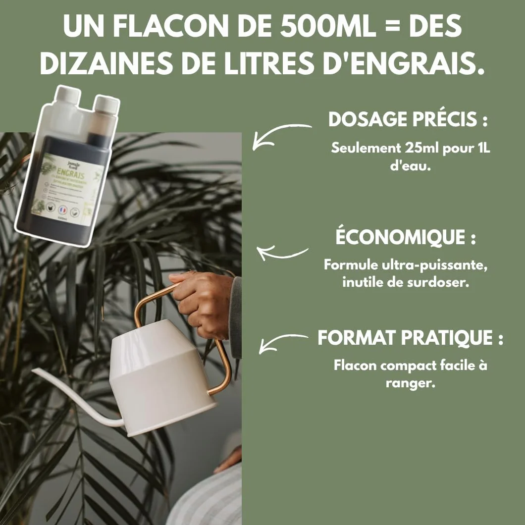 Engrais Plantes Vertes Et Rares Liquide 100% Naturel Made In France