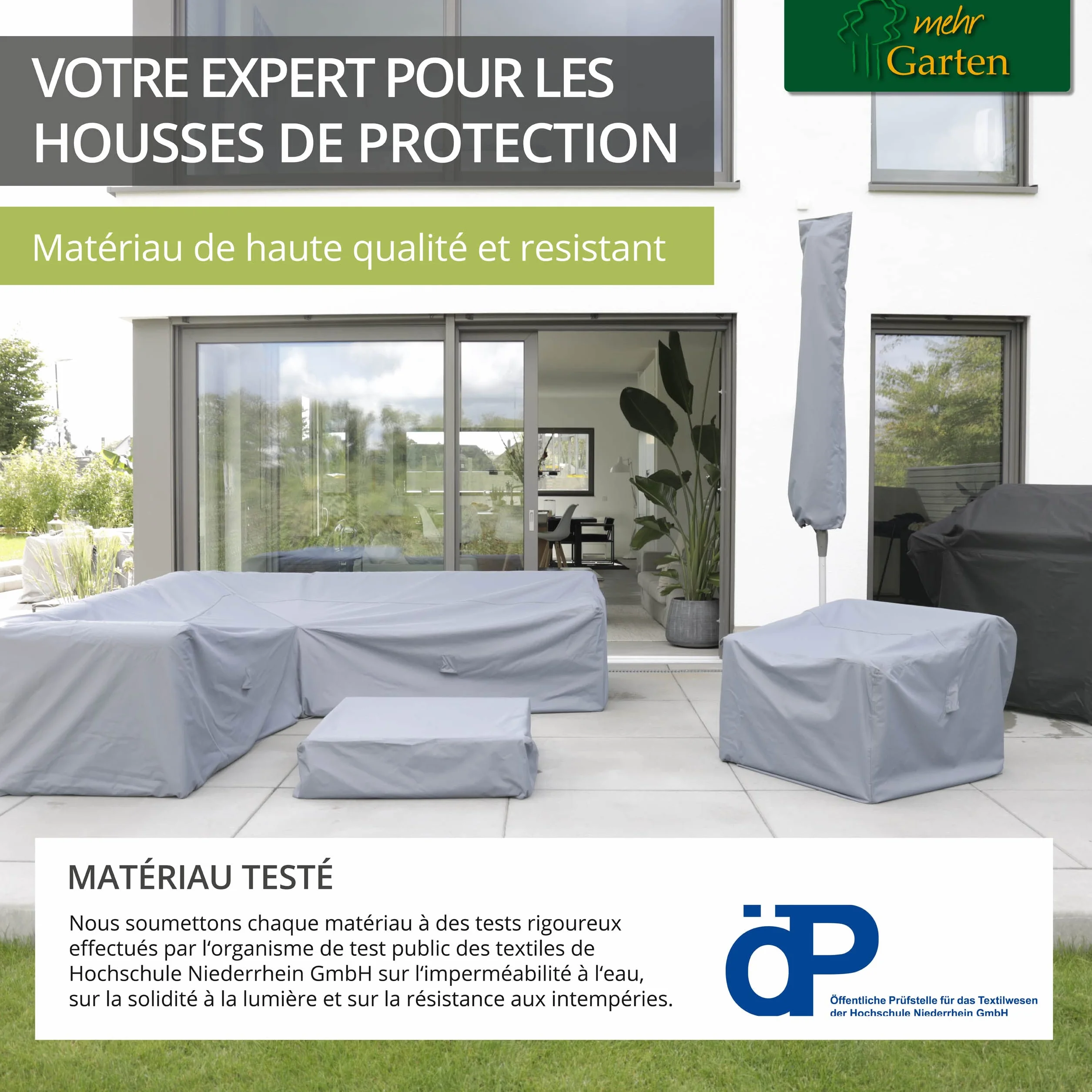 Housse de protection pour canapé de jardin 220 x 90 x 80 cm polyester Oxford 600D gris