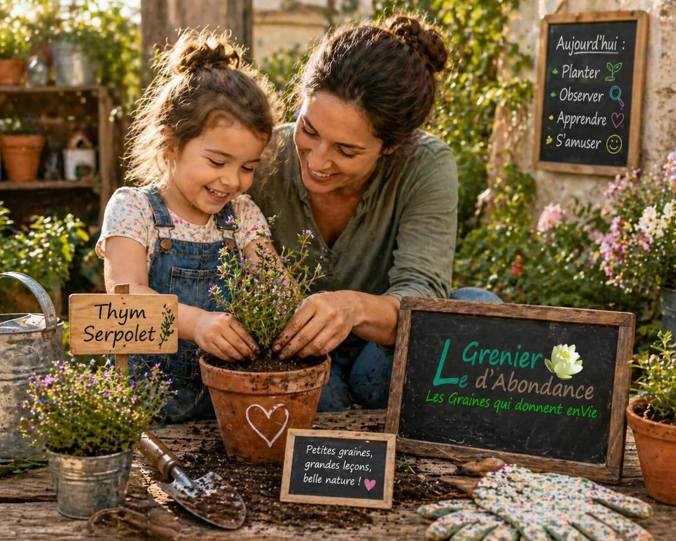 Le Grenier d'Abondance THYM SERPOLET Thymus serpylum 100 graines Aromatiques à semer