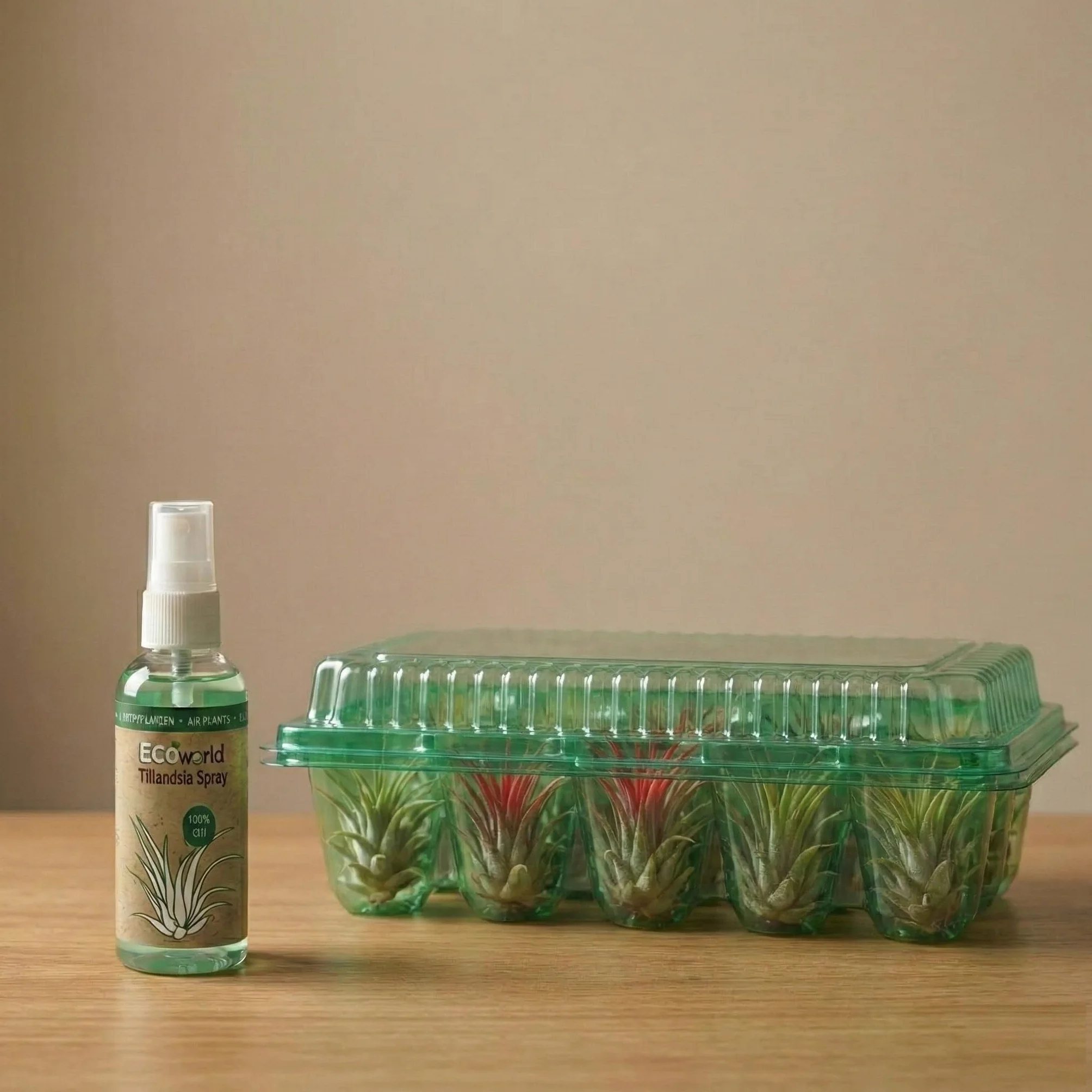 Tillandsia Set Plantes Aériennes 10 Pièces Air Plants sans Terre Spray Ø5 cm Hauteur 10 cm