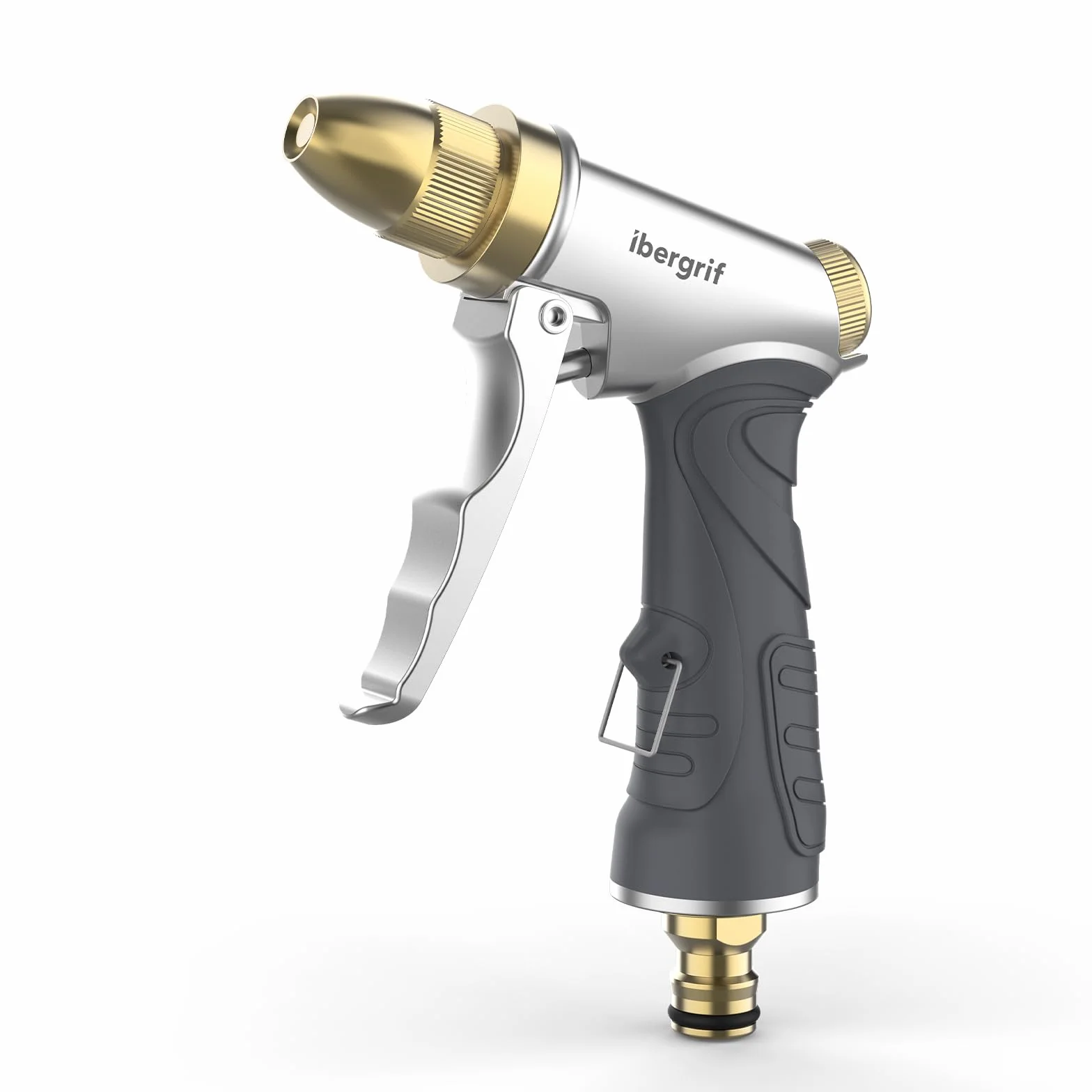 Ibergrif M20284 Pistolet d'arrosage avec buse en laiton 4 modes