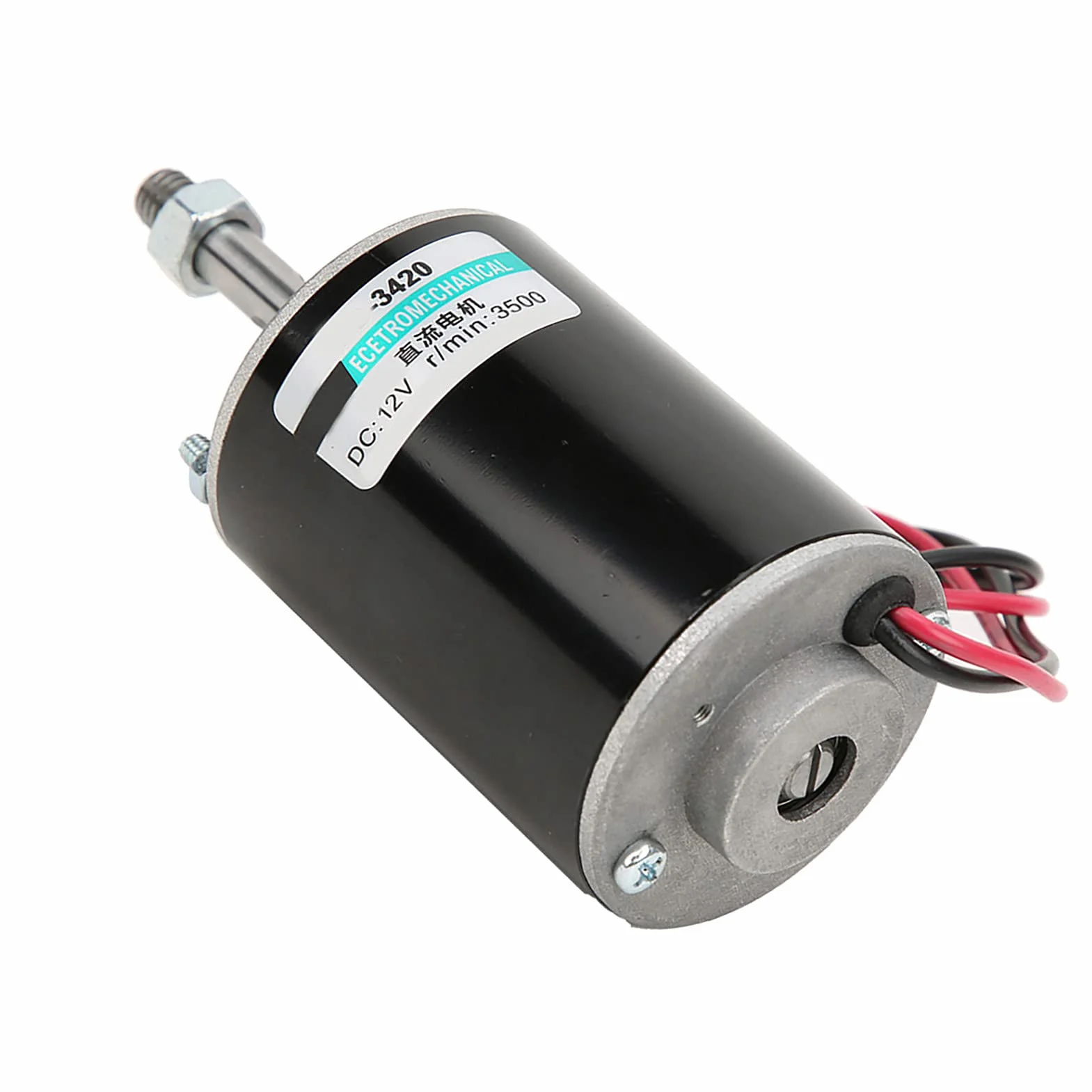 Moteur Générateur 12V 24V Moteur à Courant Continu 200W Moteur à Courant Continu à Aimant Permanent Haute Vitesse à Faible Bruit Cw Ccw Mini Moteurs électriques Brossés 30W (12V3500 tr/min)