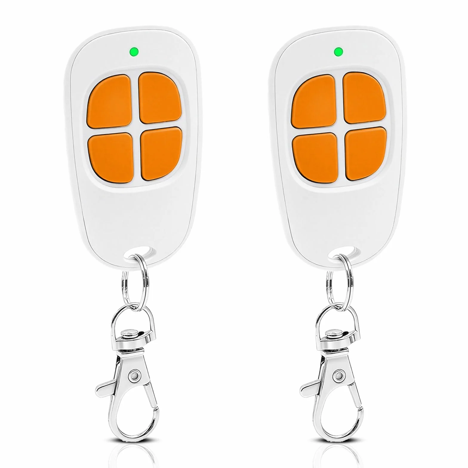 Lot de 2 AAM0094 Télécommande SCS Sentinel, 433.92MHz Télécommande Portail Garage, Compatible SCS Motorisation Portail et Porte de Garage, 4 Canaux (Orange)