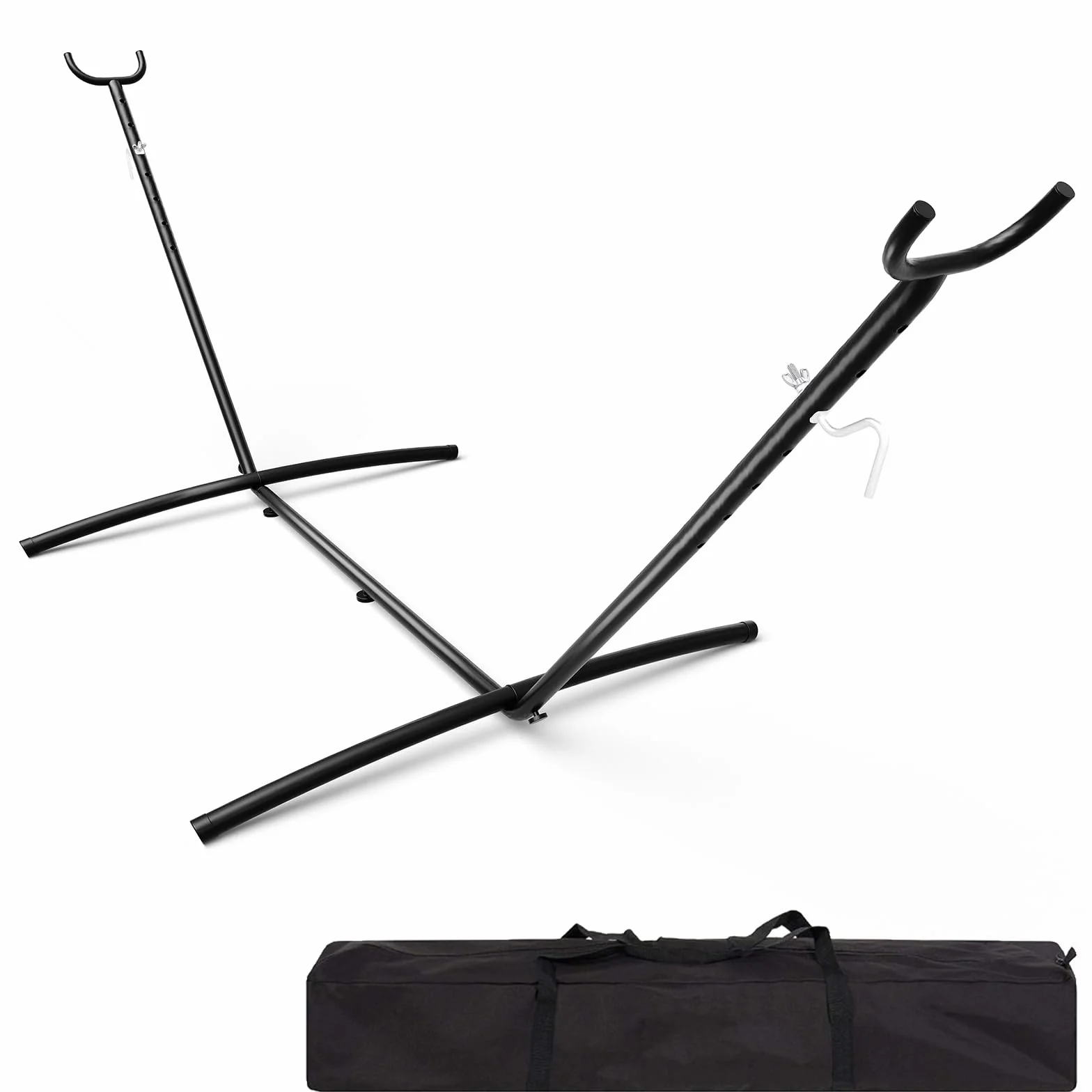 Support de hamac portable 2,7 m, acier robuste avec sac de transport