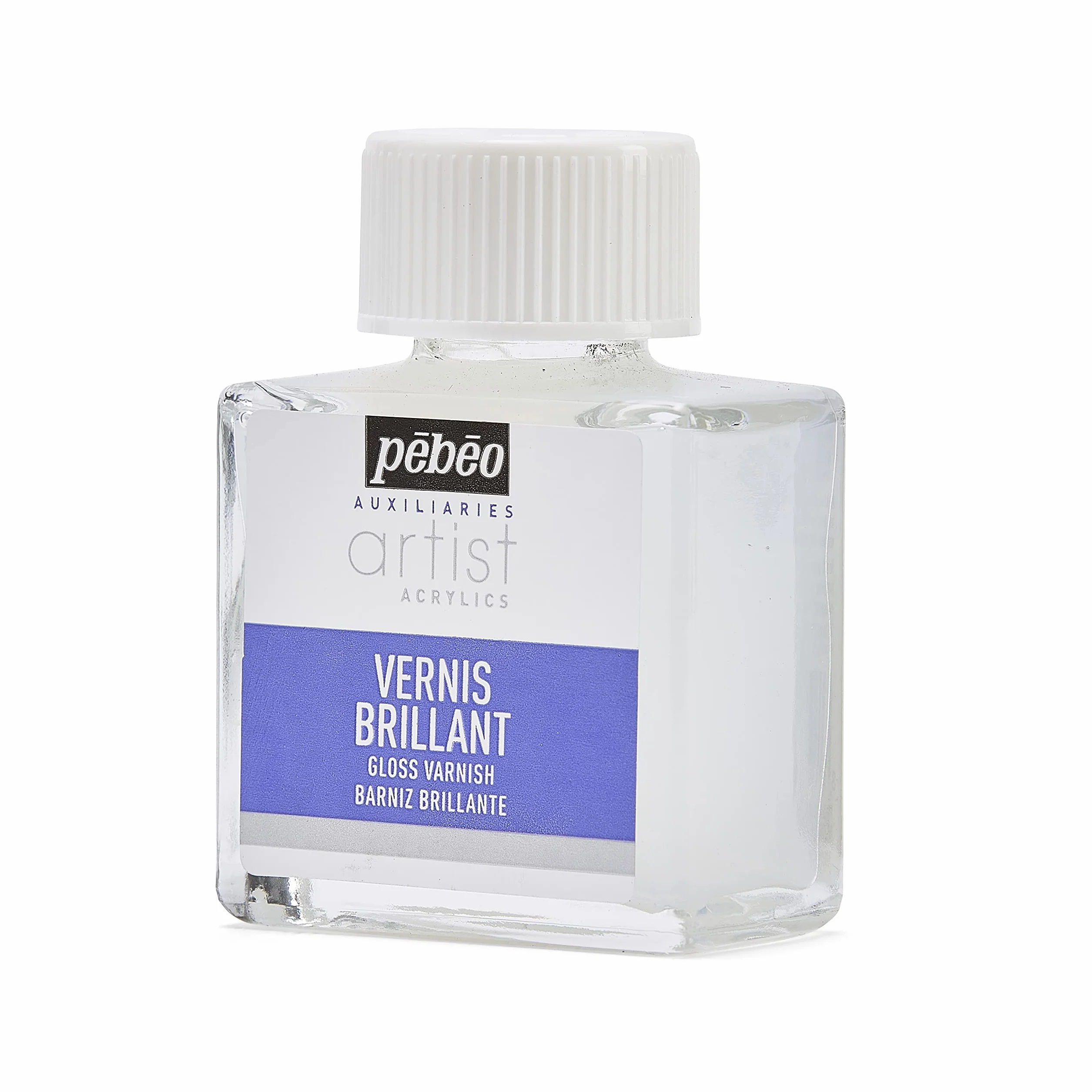 Pébéo Peinture Vernis Acrylique Brillant Phase Aqueuse 1 Flacon de 75 ml 520100