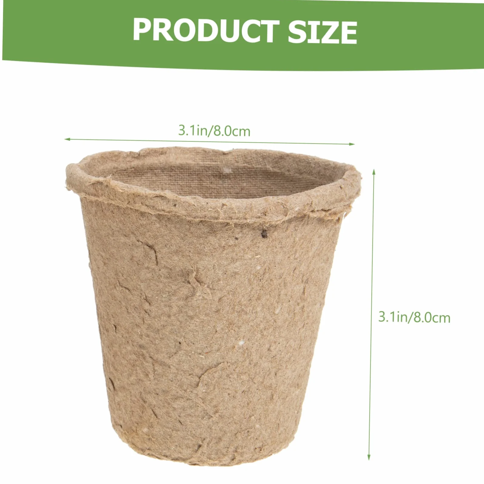 ORFOFE 40 pièces Pots de Semis Biodégradables Papier Pulp Ronds pour Jardinage