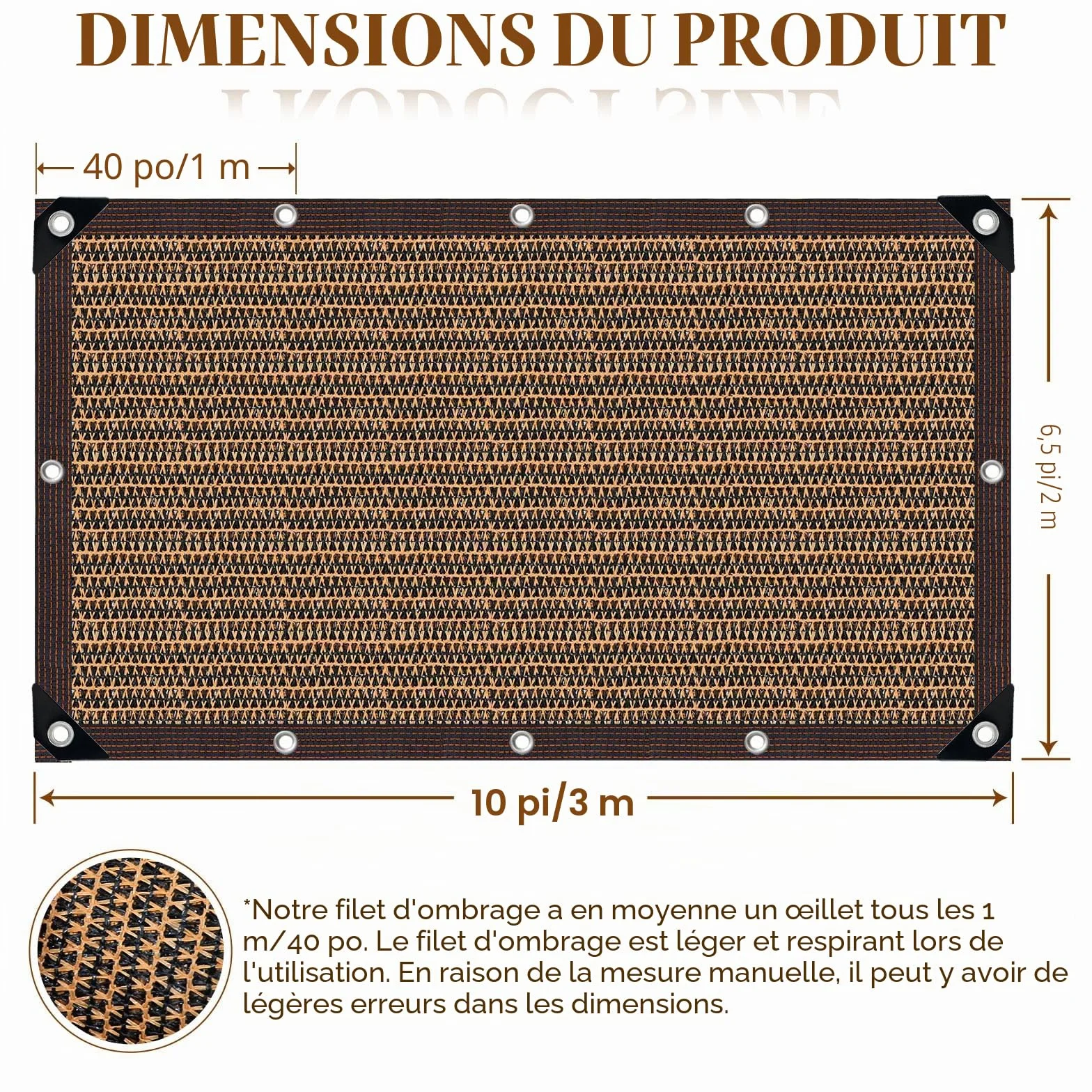 Toile d'ombrage Filet Protection Solaire 80% UV Tissu Coupe-Vent pour Serre Jardin Pergola