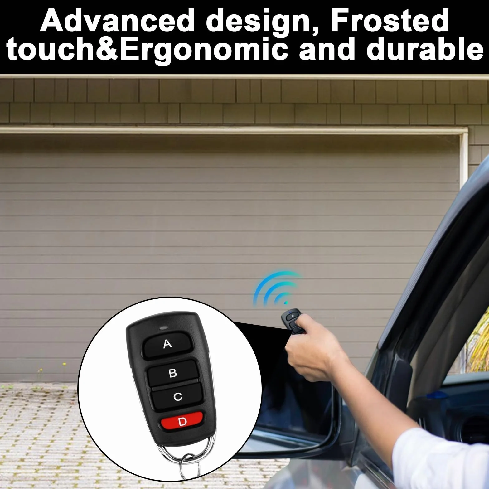Télécommande universelle pour porte de garage, 433,92 MHz, 433 MHz, 433 MHz, avec porte-clés, pour voitures, portes de garage, portails, interrupteur de volet roulant