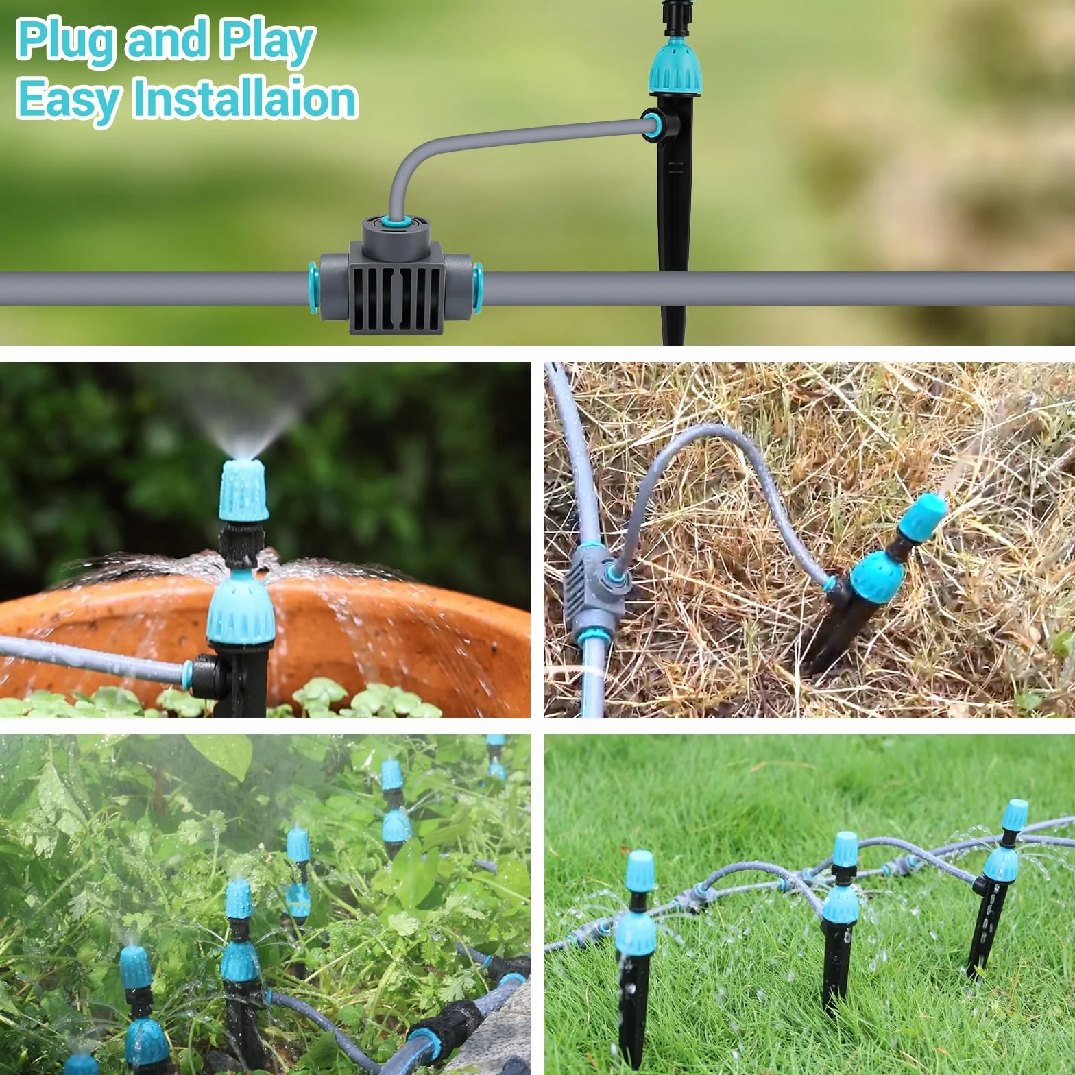 Kit d'irrigation goutte à goutte 30M Tuyau Jardin Arrosage Automatique