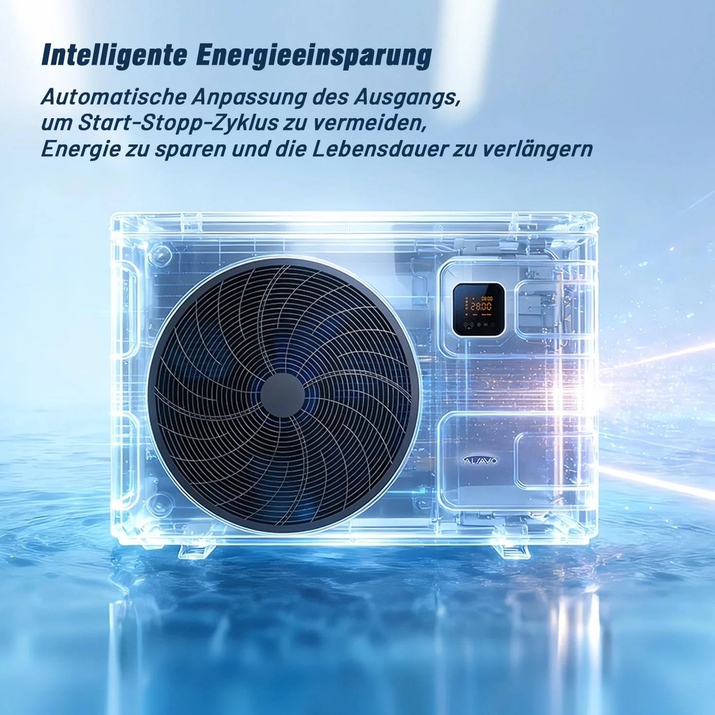 INVERBOOST Elite Pompe À Chaleur Inverter 12,5 KW, Piscines Hors Sol 60 m³, COP 16, WiFi