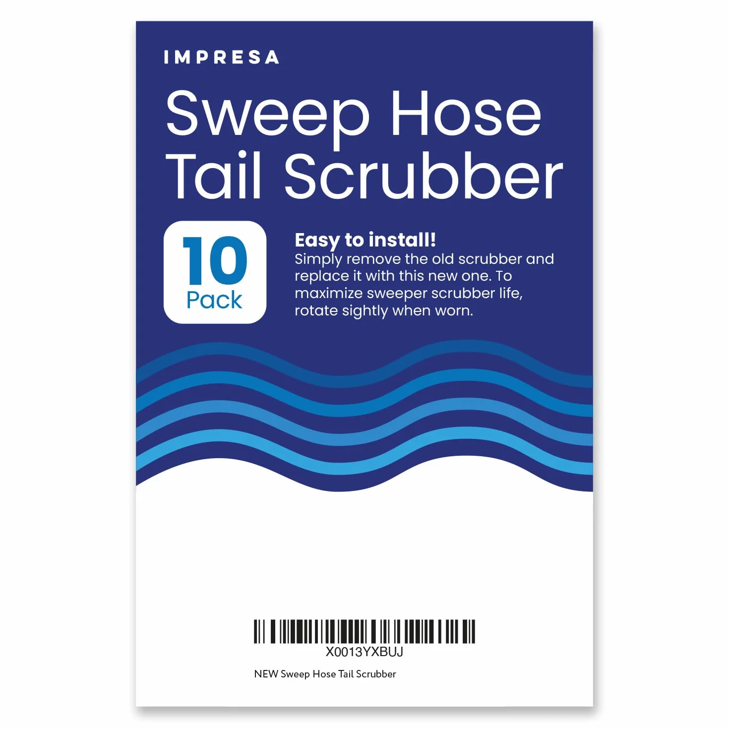 Polaris Tail Scrubber Remplacement pour Queue de Tuyau de Nettoyeur de Piscine Vac-Sweep - Convient aux 180, 280, 360, 380, 480, 3900 Sport - Lot de 10