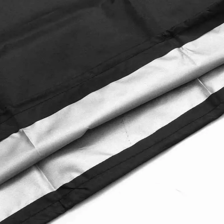 Housses de banc de jardin imperméable 210D 3 places noir 134x66x89 cm