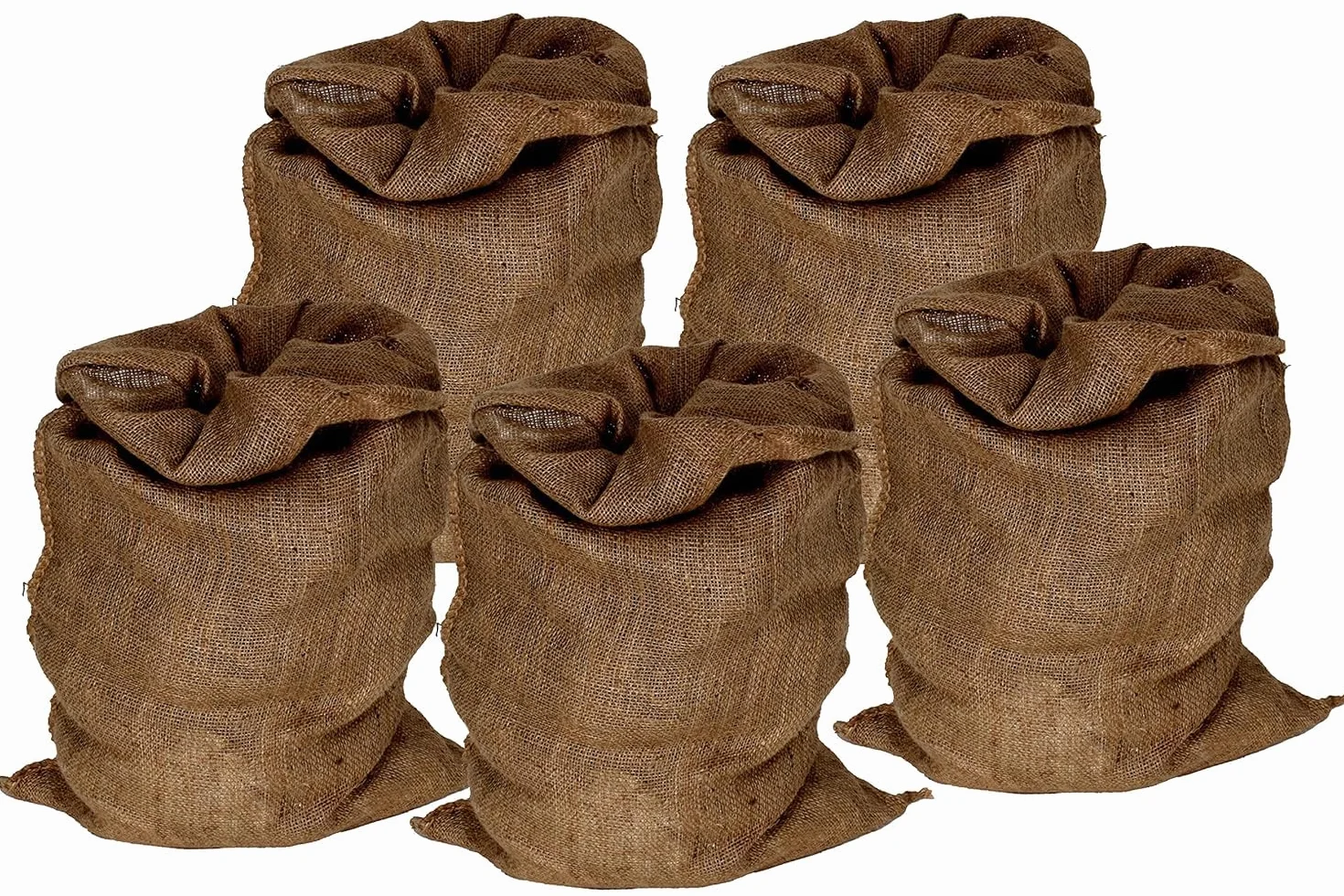 NAJDER Sacs Toile de Jute 50x85 cm 25 kg Lot de 5 Sacs Jute Naturelle Grand Format