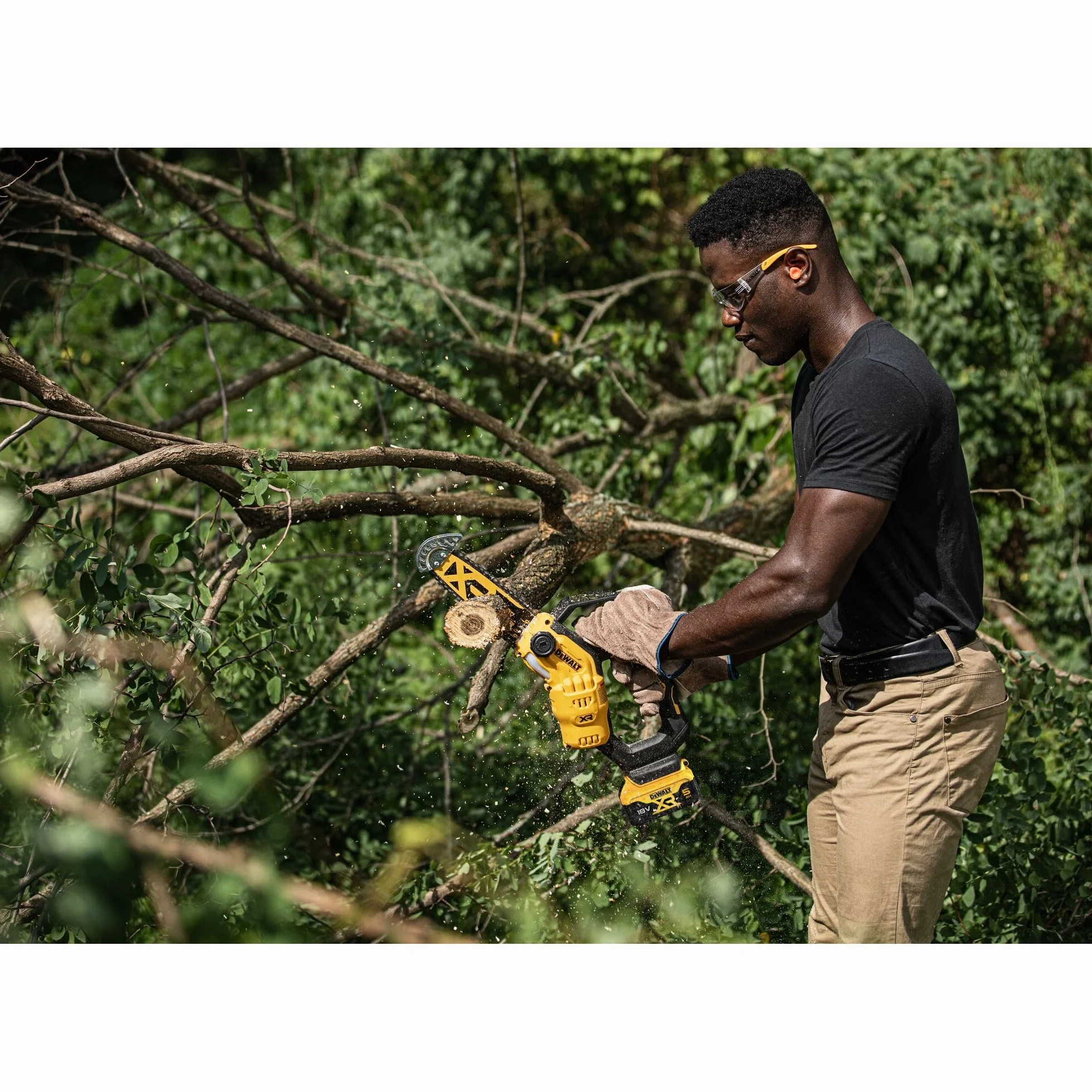 DEWALT- Tronçonneuse élagueuse XR 18V 20cm, Outil seul, DCMPS520N-XJ