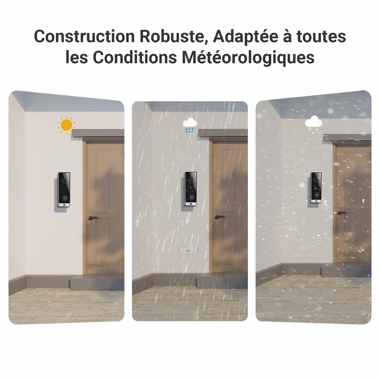 EZVIZ Sonnette sans Fil Extérieur Etanche avec Carillon, Sonnette sans fil avec Caméra Double 6MP et 2MP, Ecran interactif intégré, Détection de Personnes/Paquet, Vision Nocturne en Couleur, EP8 Ultra