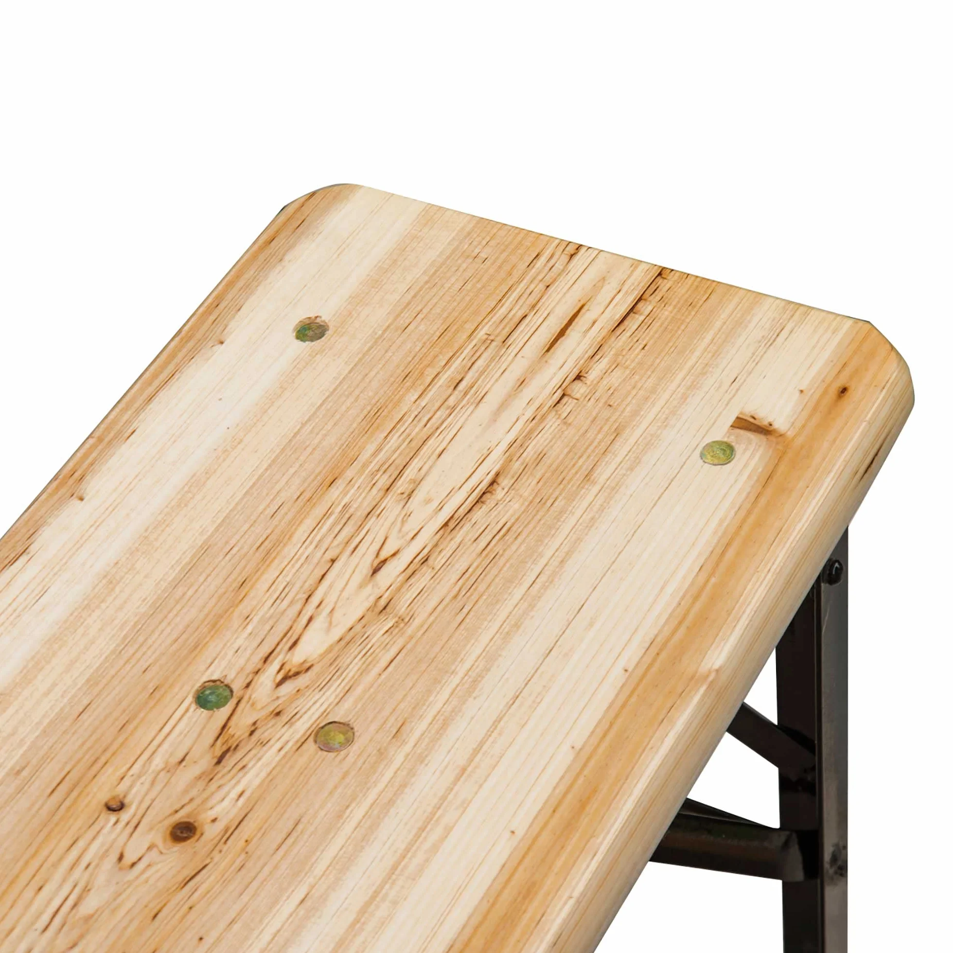 Outsunny Table de Camping Pique-Nique Pliable avec 2 Bancs Métal Époxy Noir