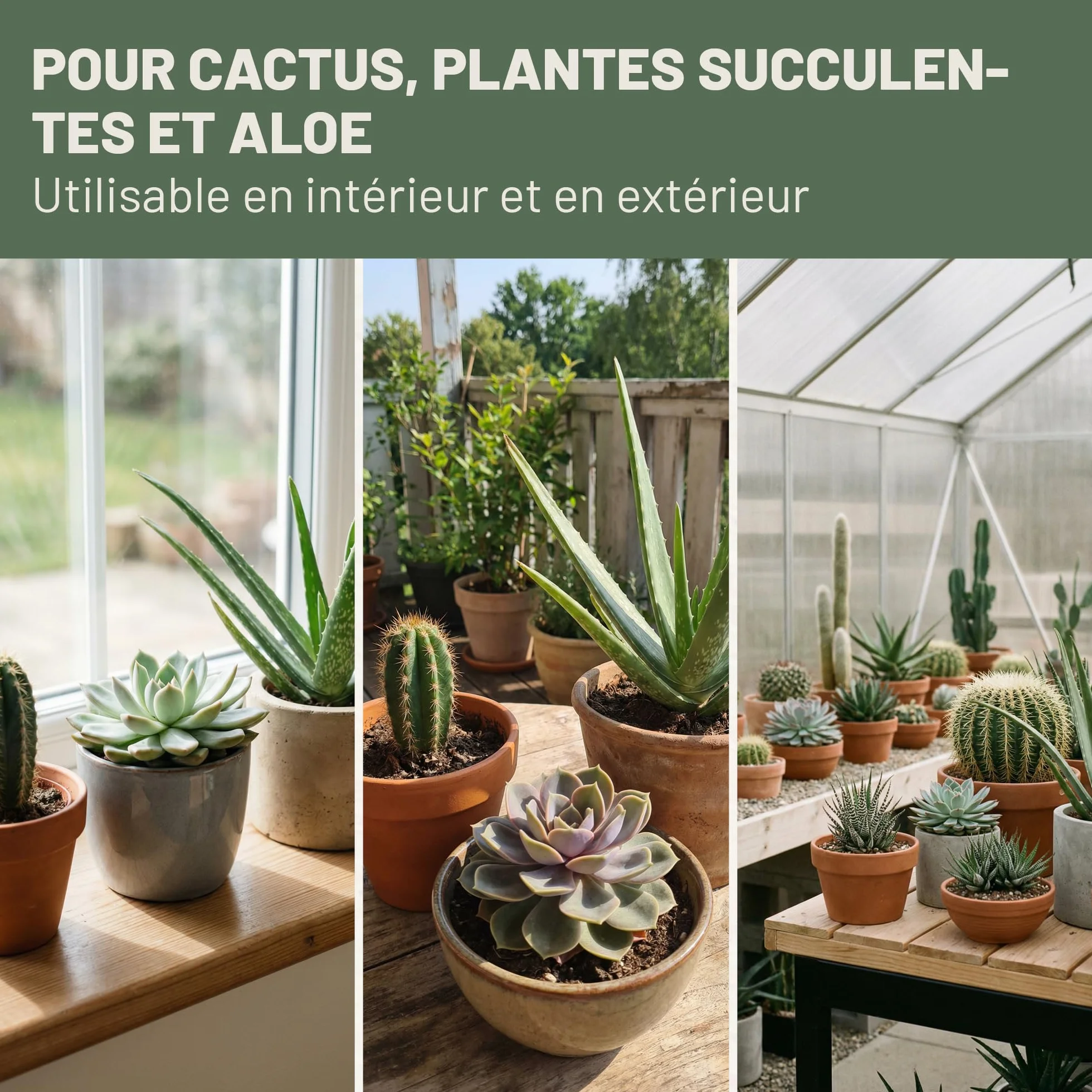 Engrais Cactus Liquide 1L Pompe Doseuse NPK 7-3-5 pour Cactus Succulentes
