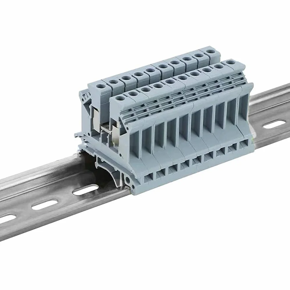 Rails DIN Montage 35 x 100 mm Aluminium U-Groove Argent pour Disjoncteur Relais