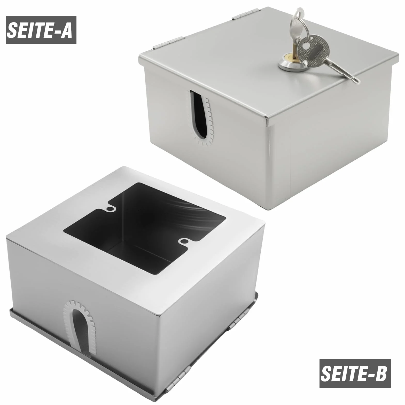 120 mm × 120 mm × 65 mm - Armoire de commande étanche avec kit de boîtier en acier inoxydable - Convient pour la protection des prises extérieures et une alimentation sûre (120 mm x 120 mm x
