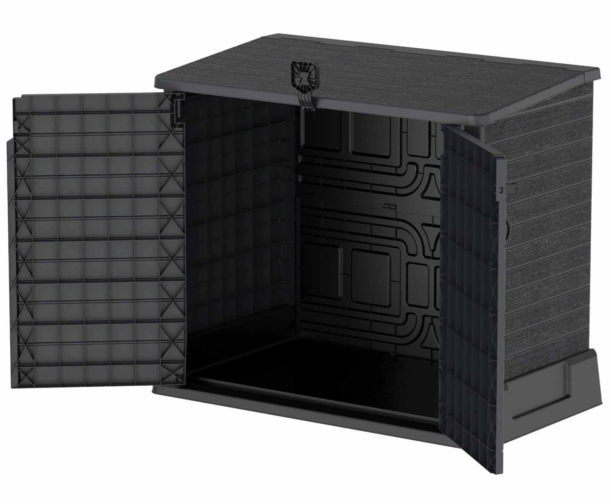 Duramax StoreAway 850L Plastic Garden Shed Outdoor Storage 130x74x110 cm Dark Grey