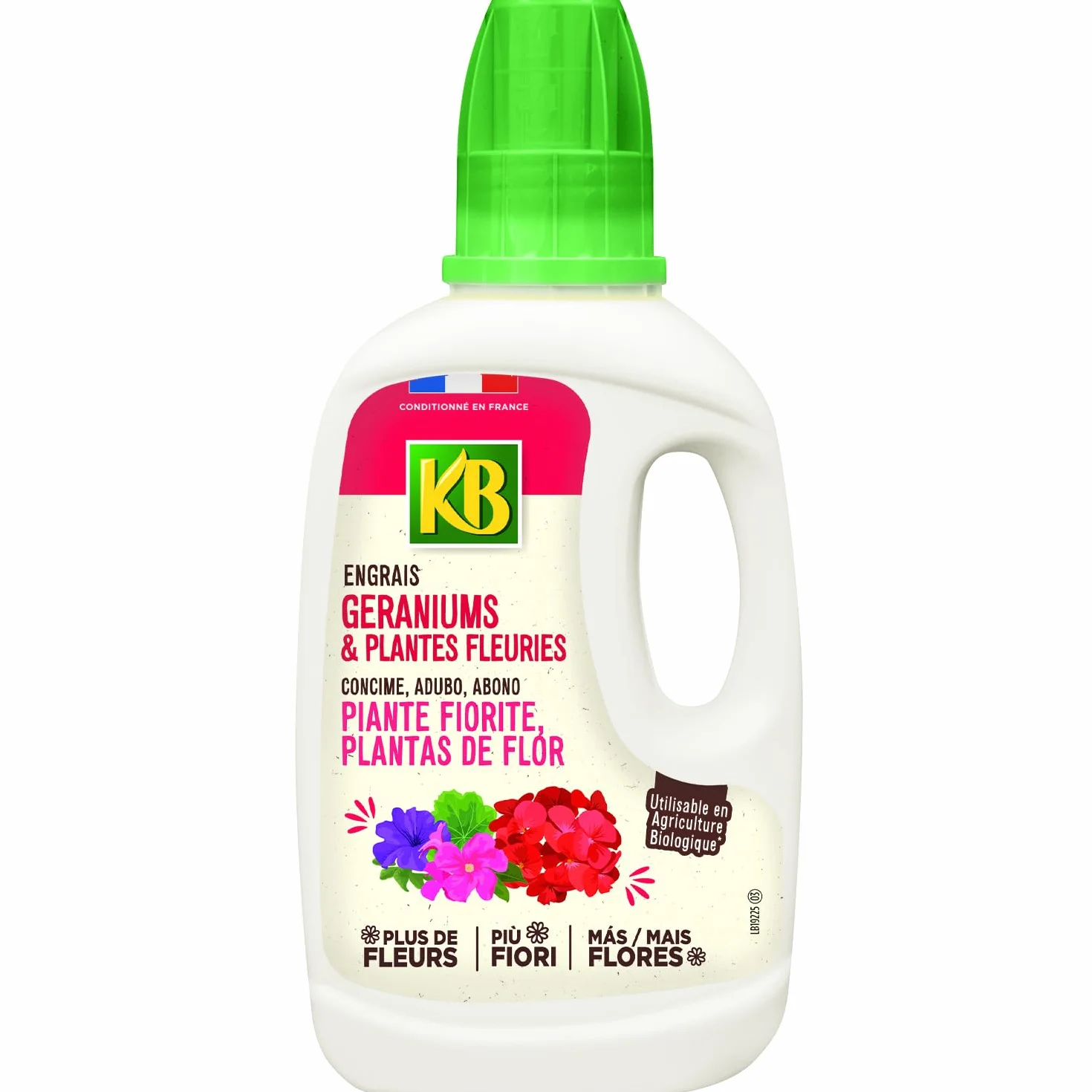 KB engrais géraniums plantes fleuries 500 ml