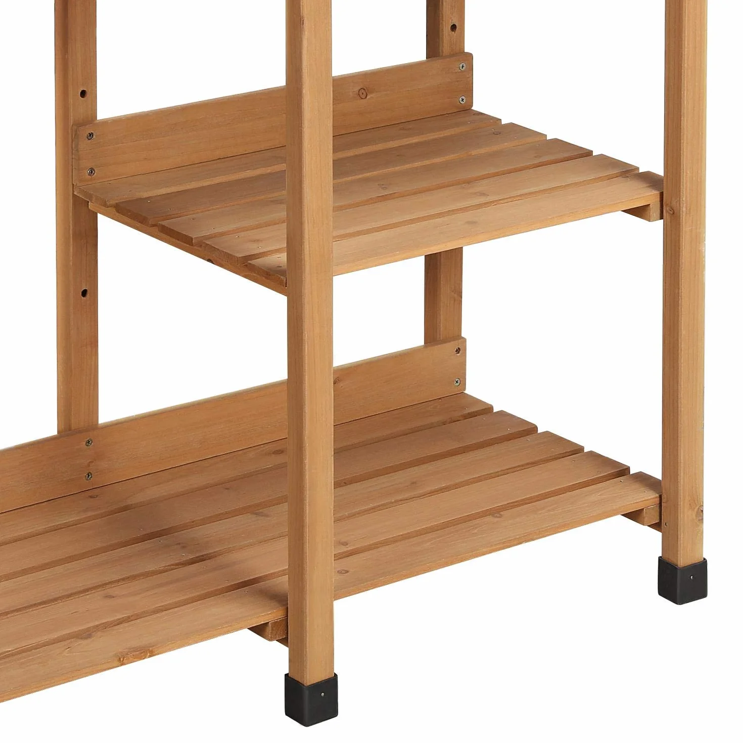 Table de Rempotage en Bois avec Évier Amovible et Rangement pour Jardinier