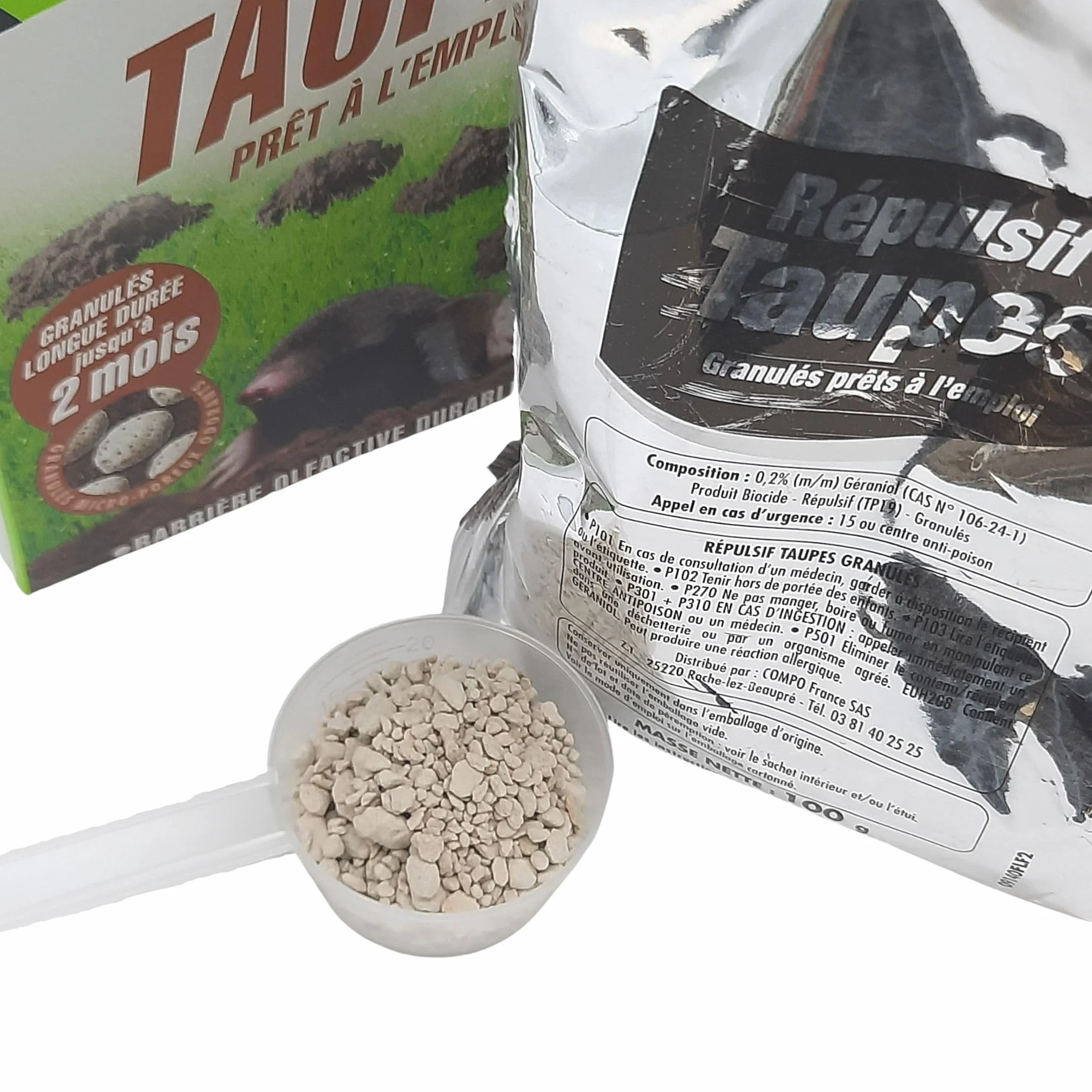 Répulsif Taupes 200 g Protection 2 mois