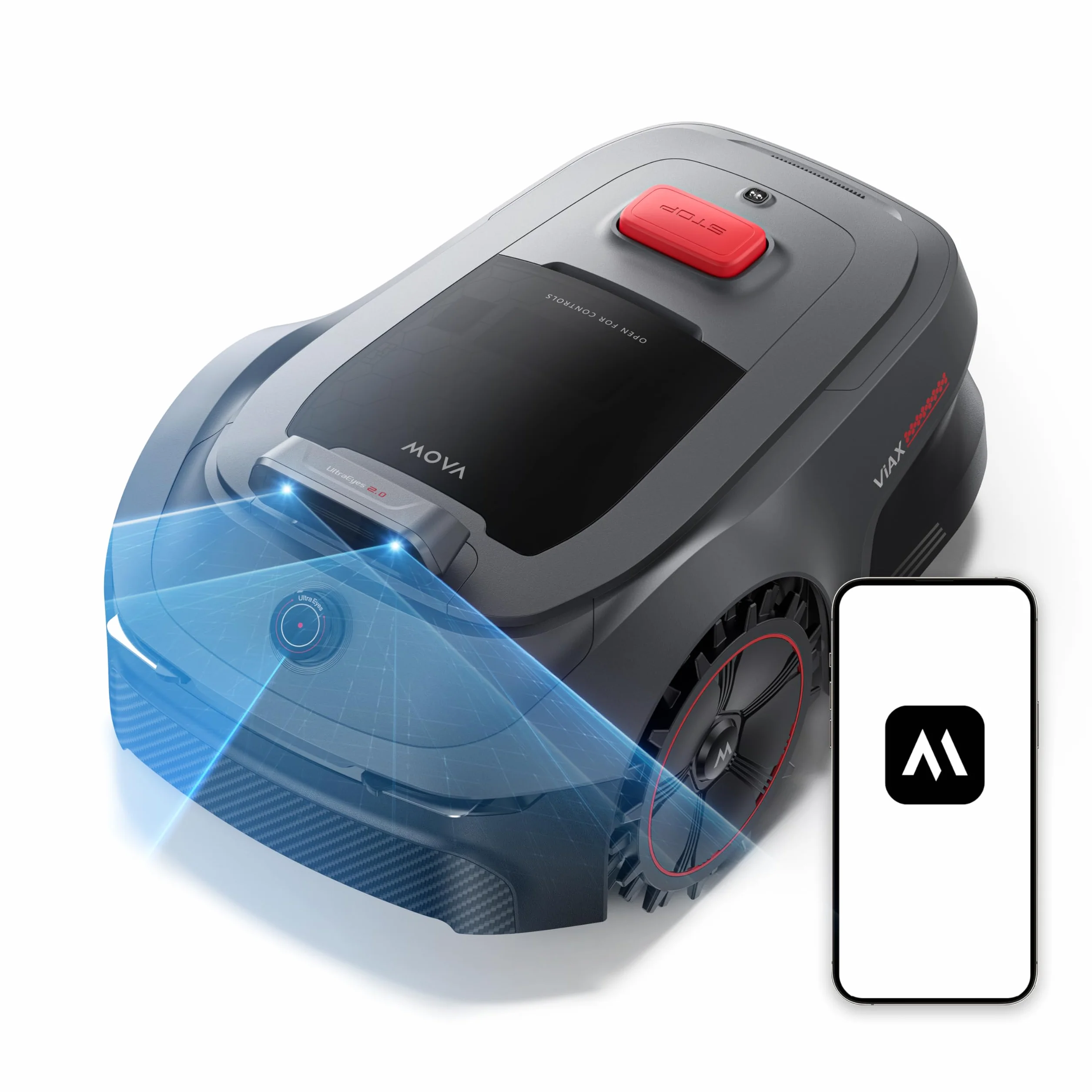 MOVA ViAX 500 Robot Tondeuse sans Fil 600 m² LiDAR 360° IA Double Vision
