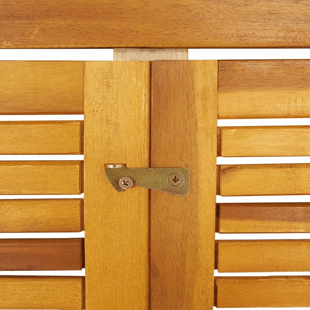 Cabanon à poubelle simple bois massif d acacia 70x89x117 cm