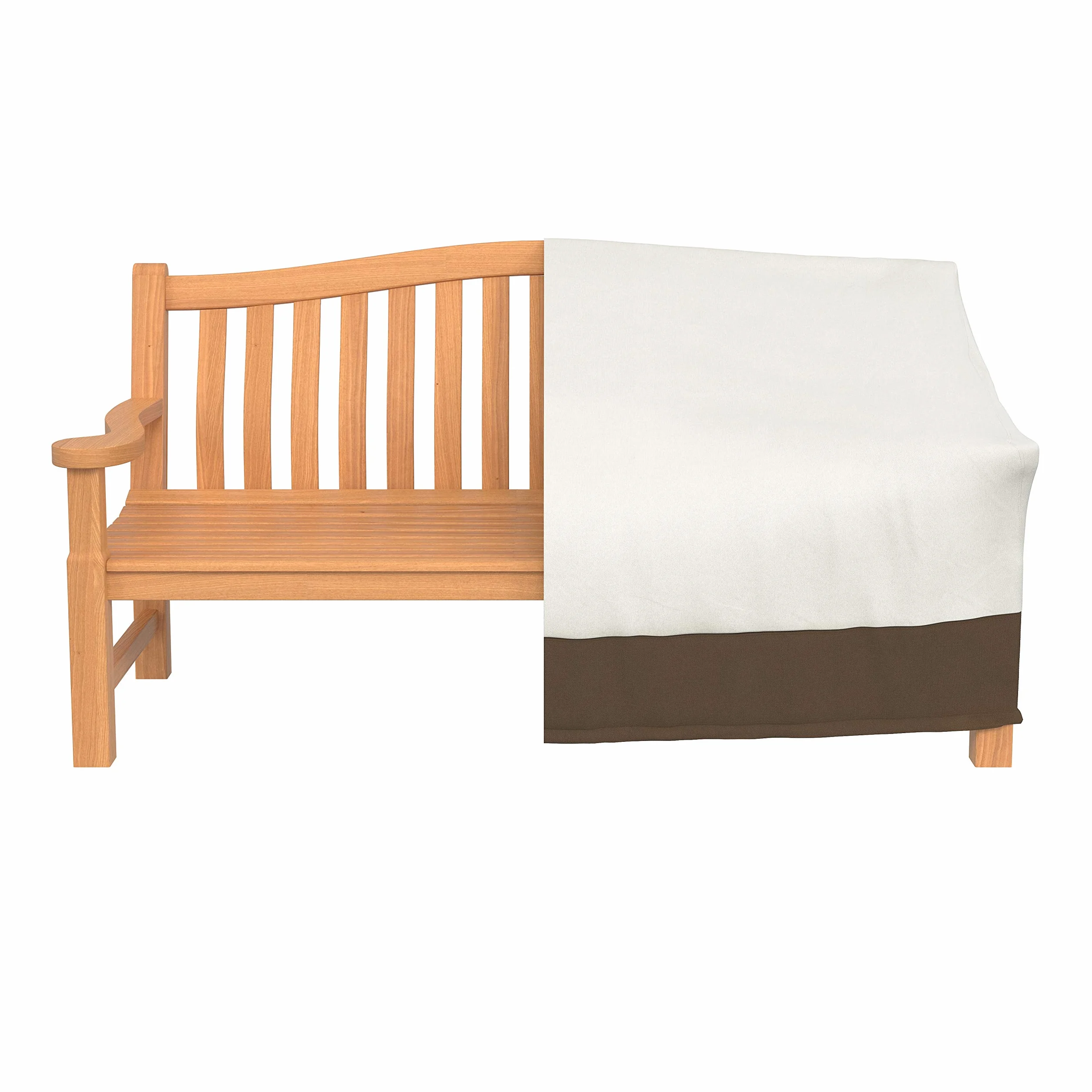 Amazon Basics Housse de protection pour banc 3 places Beige brun Clair