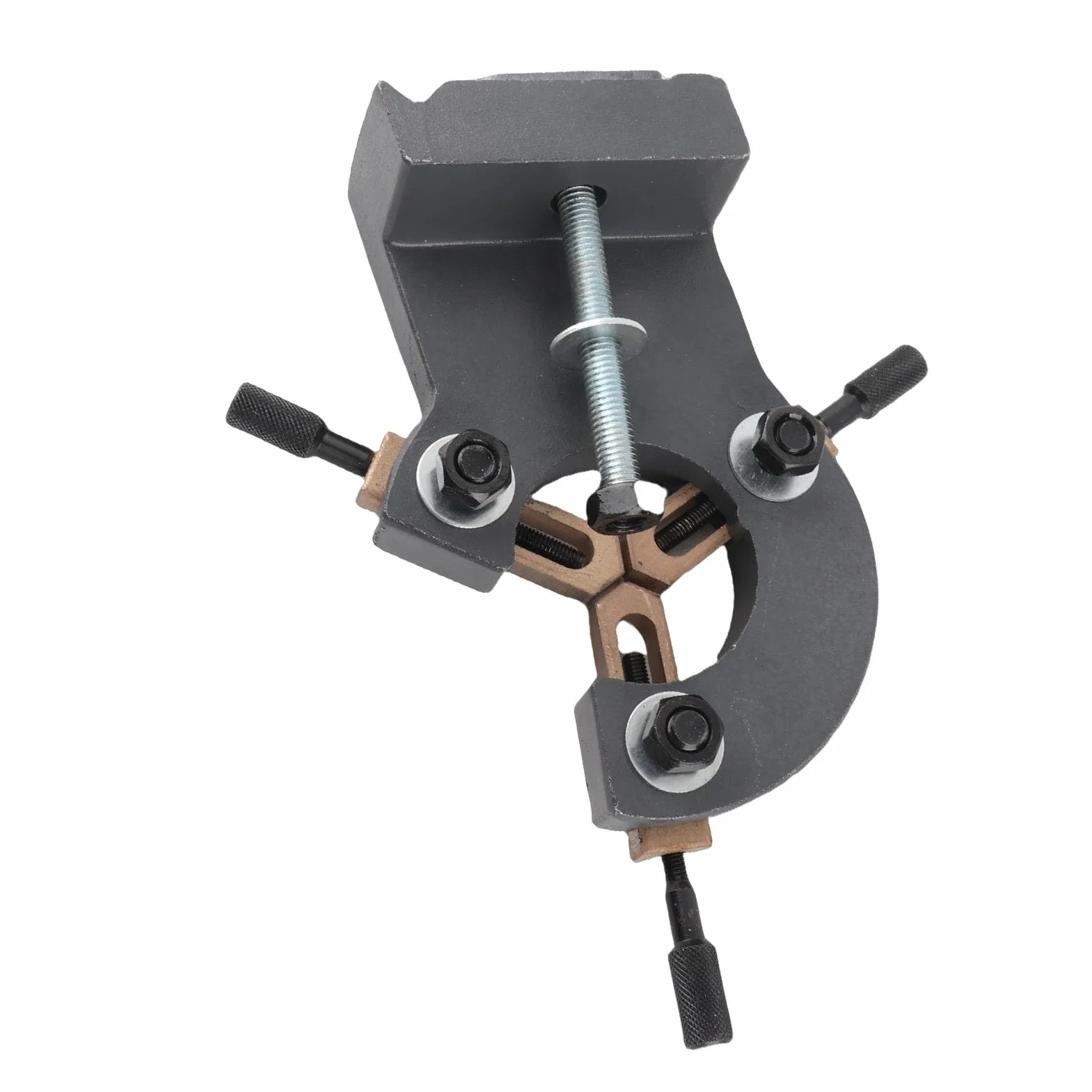 Mini lunette de tours, lunette de tournage sur bois, lunette de tours à bois, stabilisateur de tours en métal fixe pour 0618 CJ18 CJ0618A 7x12 7x14 0618‑3B, support central de