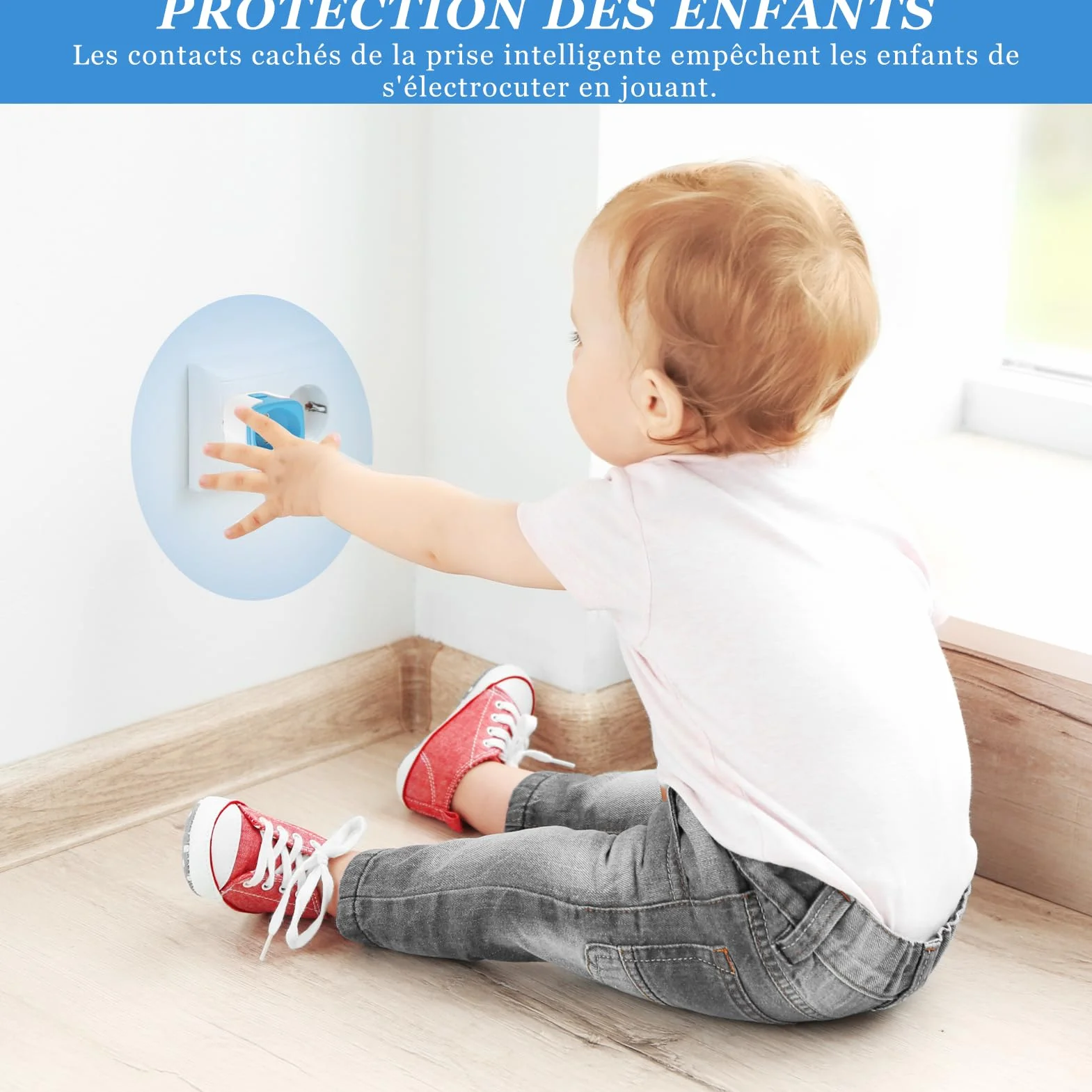 SURFOU Prise Connectée WiFi Intelligente Type E, Programmateur Electrique, Compatible avec Alexa et Google Assistant, Prise Programmable avec Minuteur et Télécommande, App Tuya/Smart Life, 16A