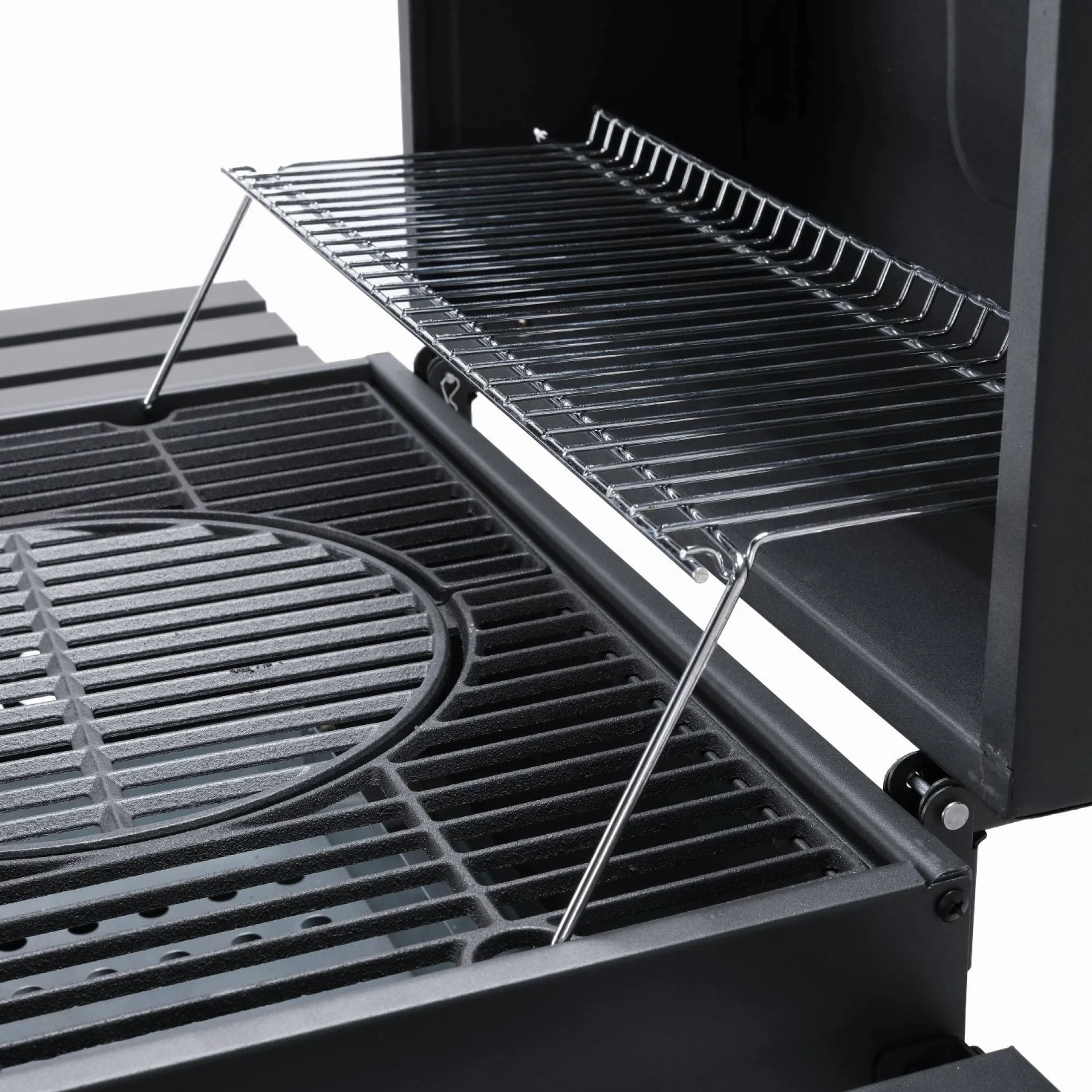 Alice's Garden Barbecue Grill Charbon de Bois Bernard Noir Fumoir avec Récupérateur de Cendres