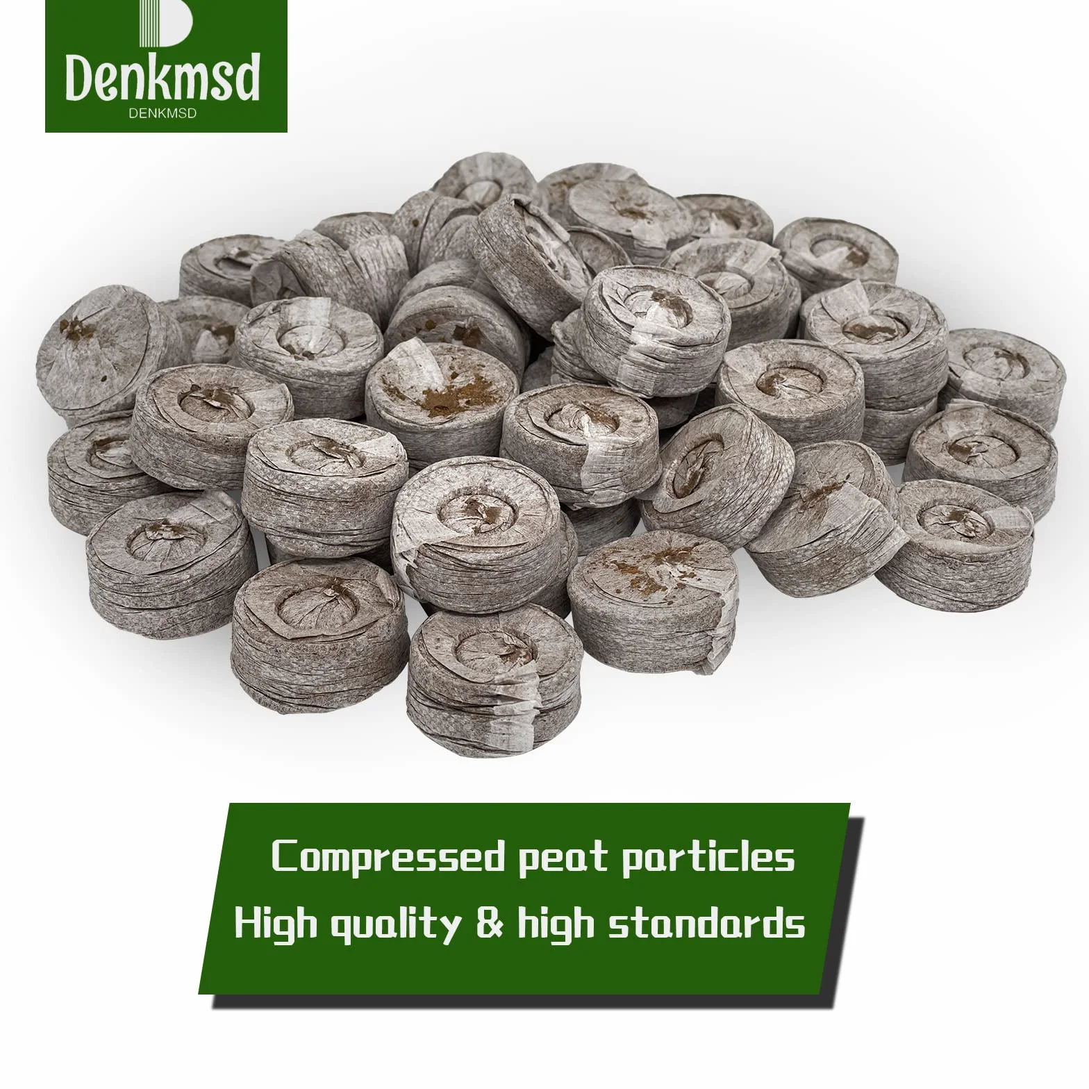 Bloc de Nutrition pour Semis Pastille de Tourbe Compressée 33mm Pastille de Coco Culture des Plantes de Jardin 50 Pcs