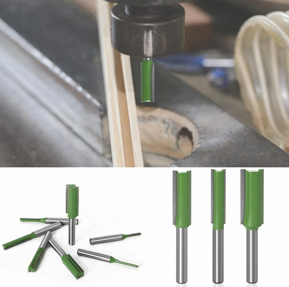 7Pcs Fraise droite à queue de 6 mm, Fraise Droite Defonceuse, pour Bois Carbure de TungstèNe Outil de Travail Du Bois, Routeur Droite à Simple Duble Flûte à Bois,3mm 4mm 5mm 6mm 8mm 10mm 12mm…