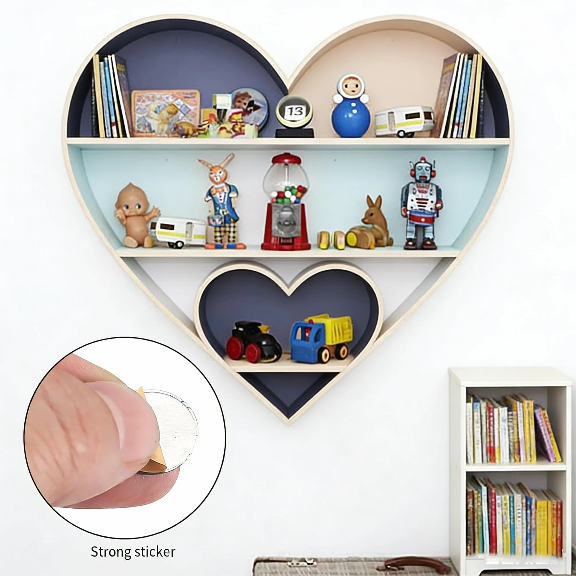 Lot de 50 plaquettes métalliques autocollantes pour bande magnétique Tonies - En acier inoxydable - Pour étagère Tonie - Aimants pour figurines Tonie - Base adhésive pour fixation magnétique