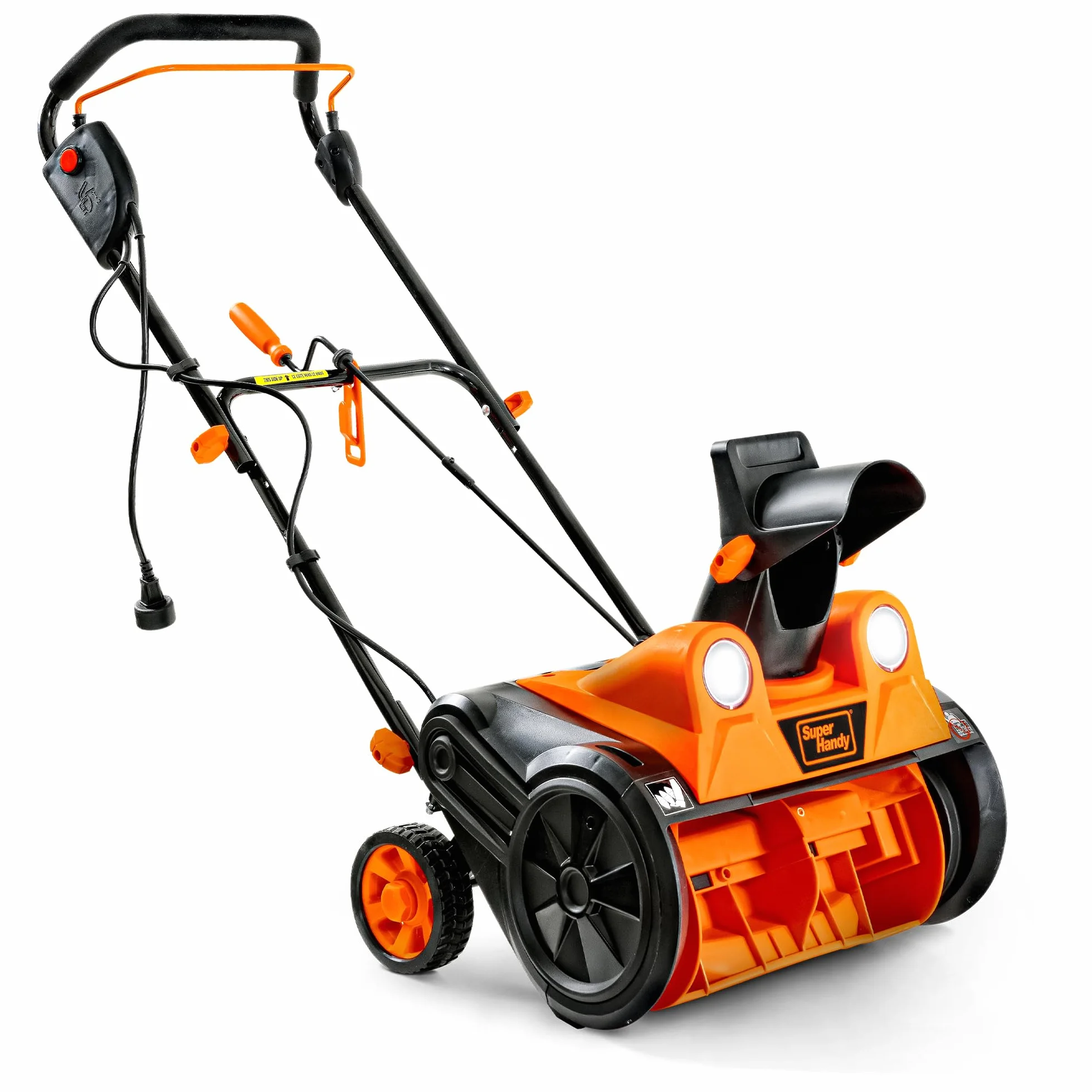 SuperHandy Déneigeuse électrique Filaire 46×25 cm, portée 7 m, capacité 320 kg/Min, phares LED