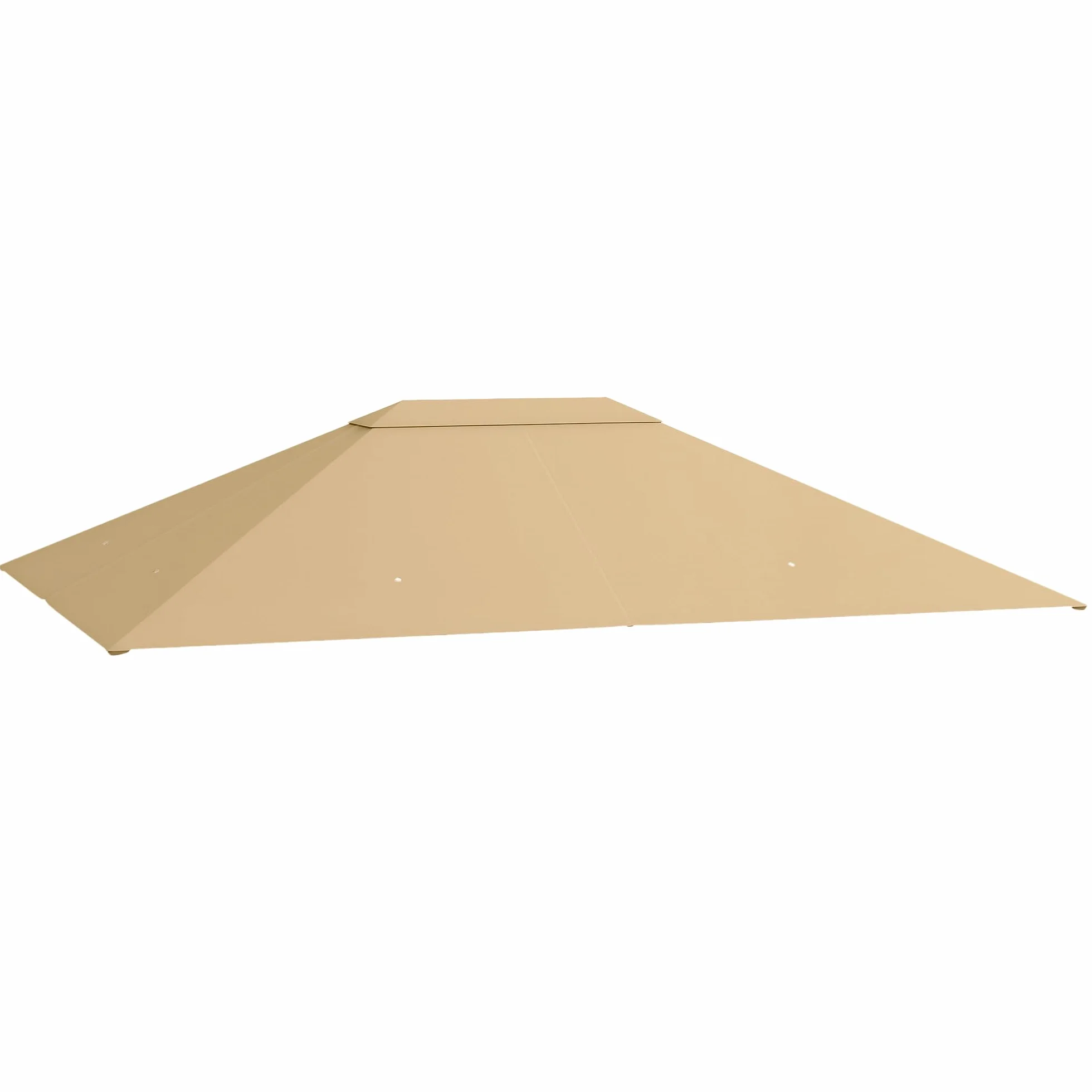Outsunny Toile de Remplacement pour Tonnelle Gazebo Jardin Polyester Haute densité 180 g/m² Anti-UV 3 x 4 m Kaki