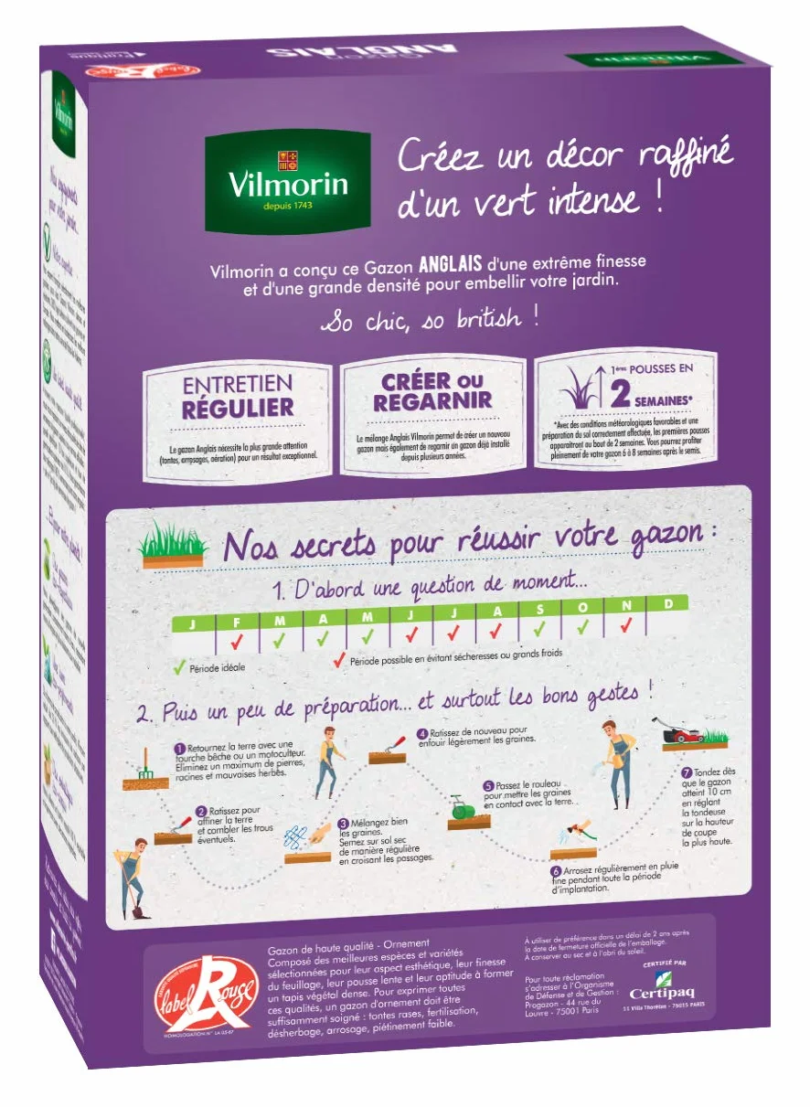 Vilmorin Gazon Anglais 1 kg