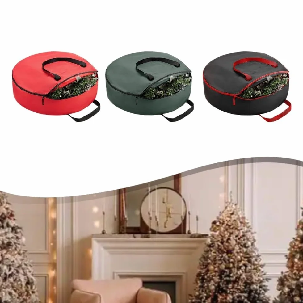 Sac de rangement de Noël étanche poussière pliable 76 cm vert