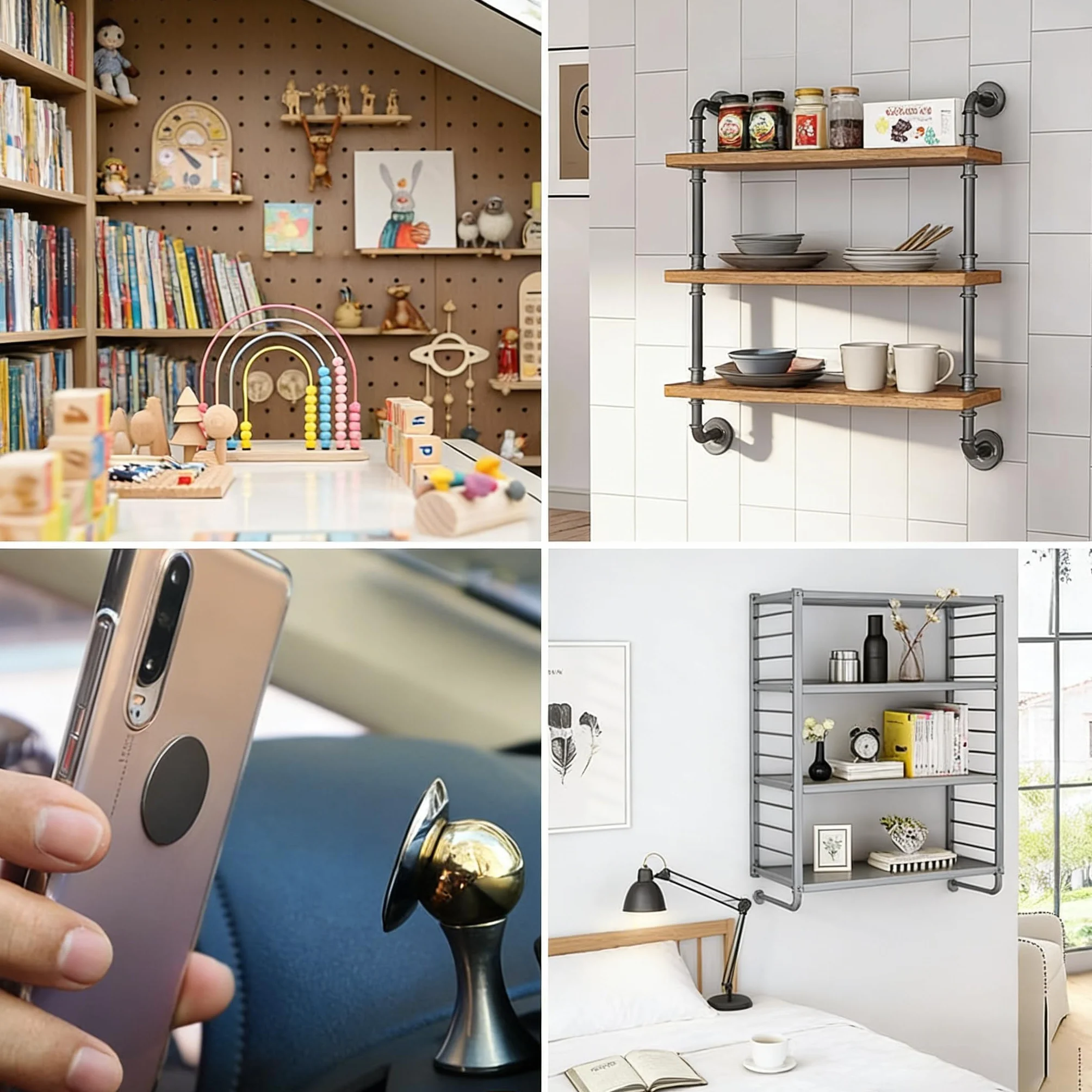 Lot de 50 plaquettes métalliques autocollantes pour bande magnétique Tonies - En acier inoxydable - Pour étagère Tonie - Aimants pour figurines Tonie - Base adhésive pour fixation magnétique