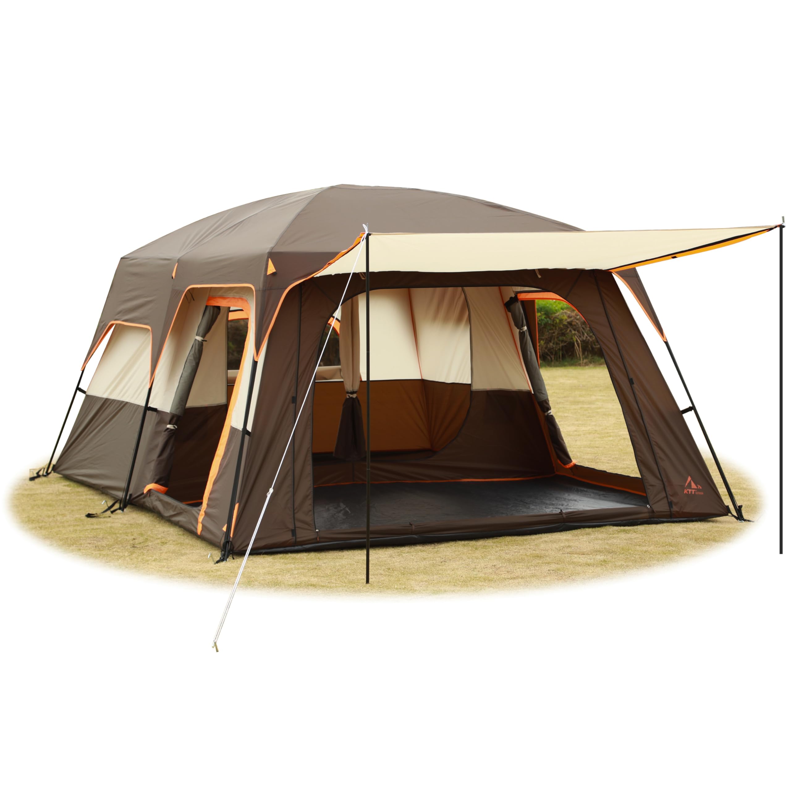 Expansive Family Cabin Tent with Dual-Room Design