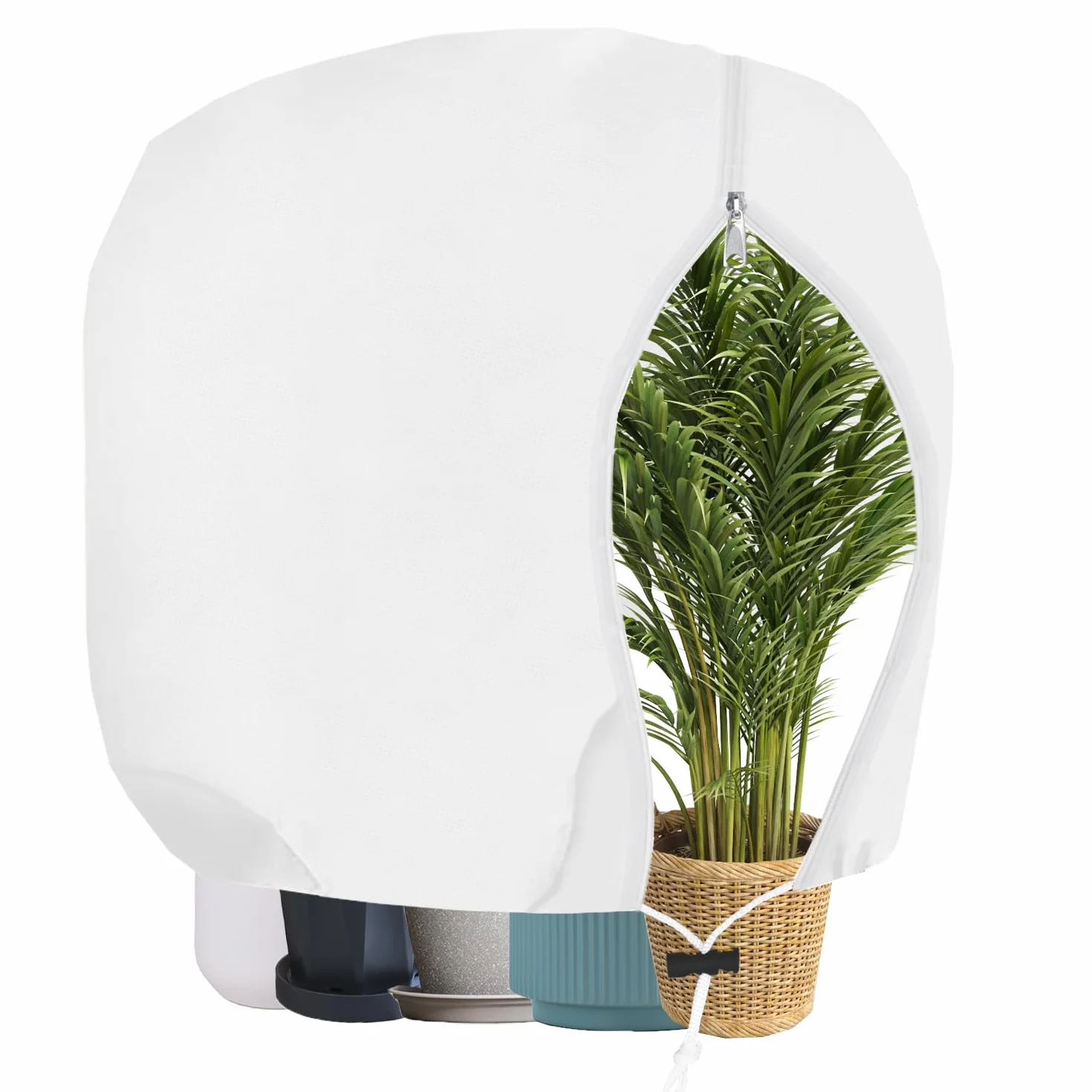 Housse Hivernage Plante 85g/m² Protection Plante Hiver Olivier Palmier Arbre 120x180cm