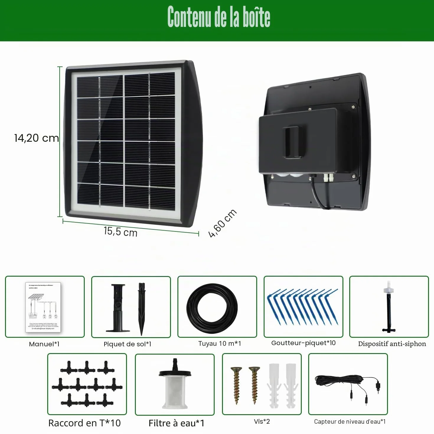 JIYANG Arrosage Automatique Goutte à Goutte 10m Tuyau 6 Modes Anti-siphon Jardin Kits