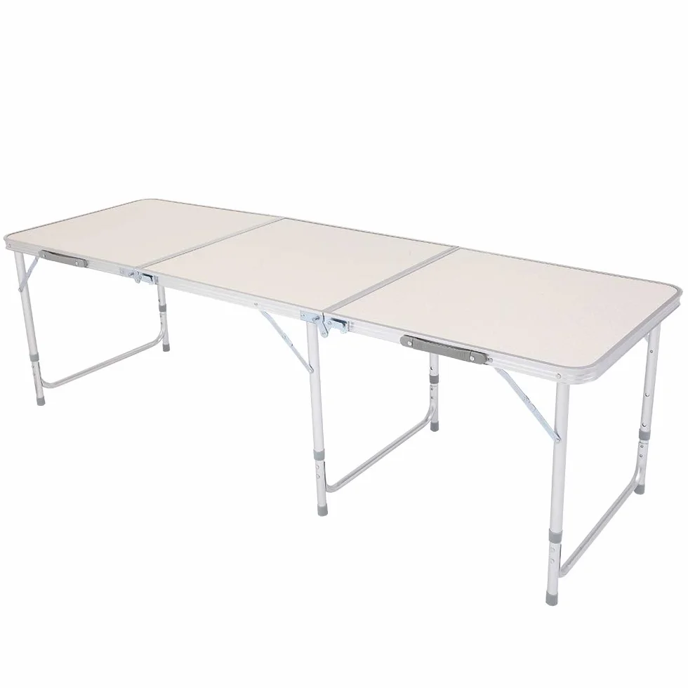 Table de Camping Pliante Portative 180x60x70cm Antirouille