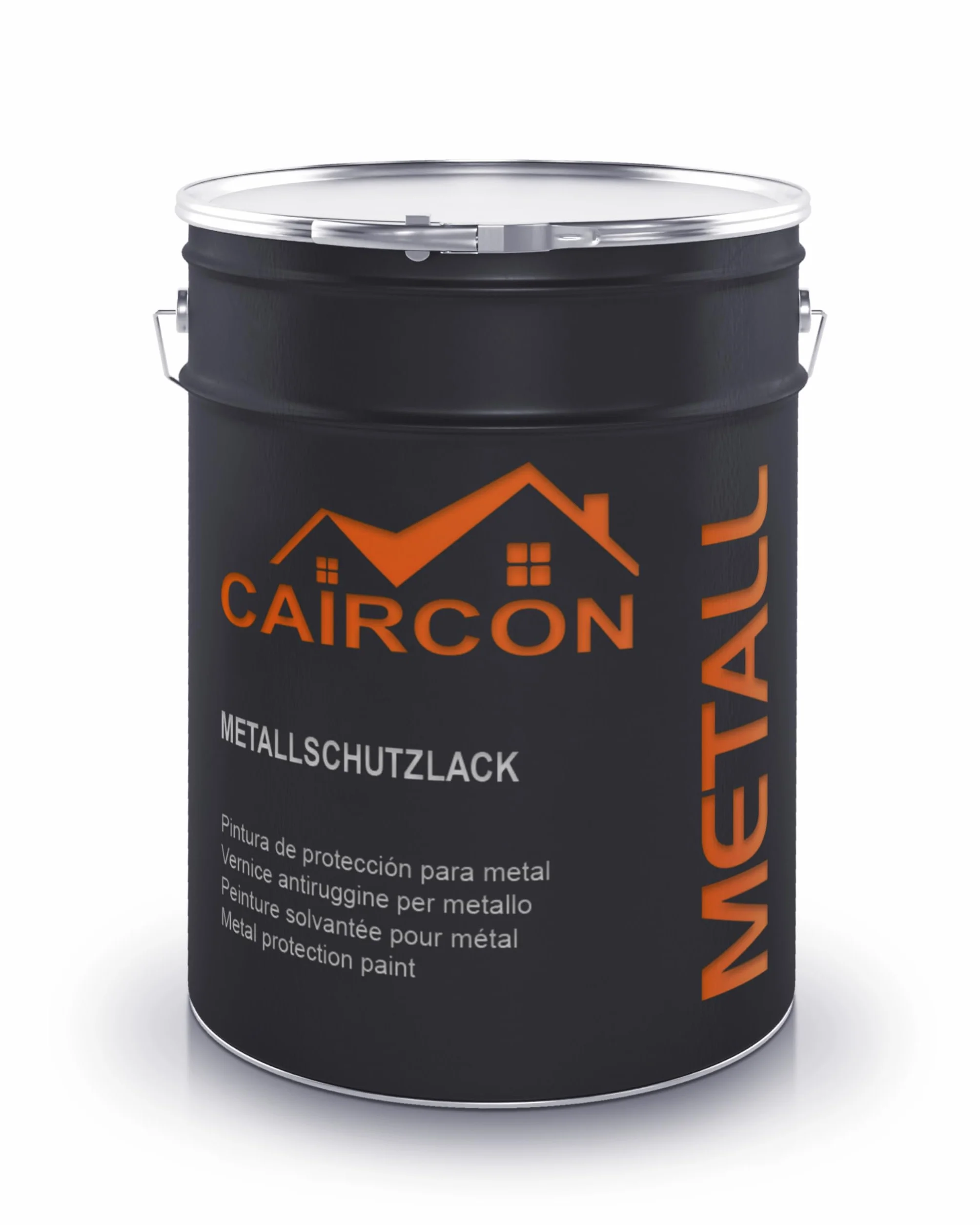CAIRCON Peinture métal pour fer, acier - Extreme résistance extérieur - Protection antirouille - A base de solvant - Vert sapin 2,5L