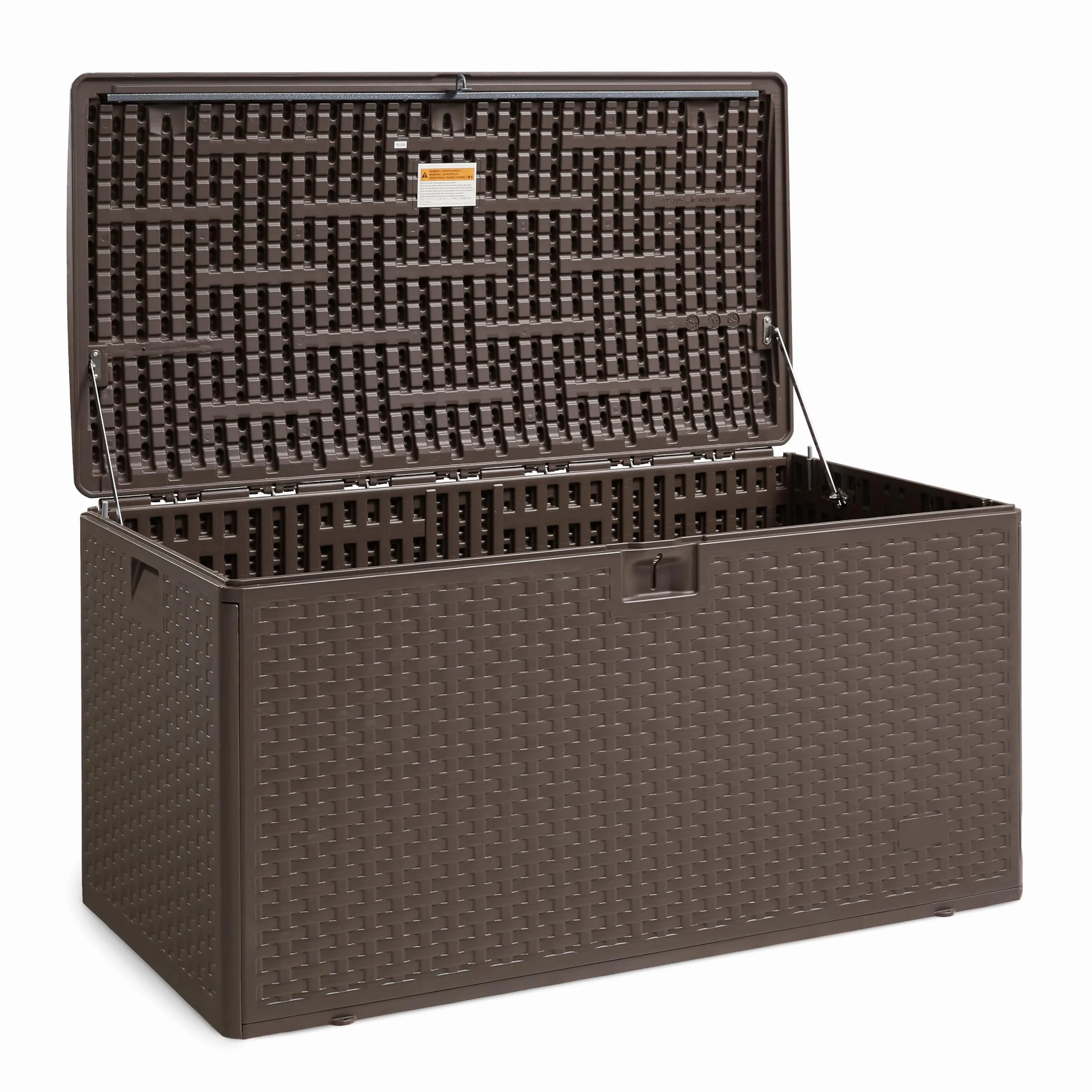 Amazon Basics Coffre de rangement 375 L Marron